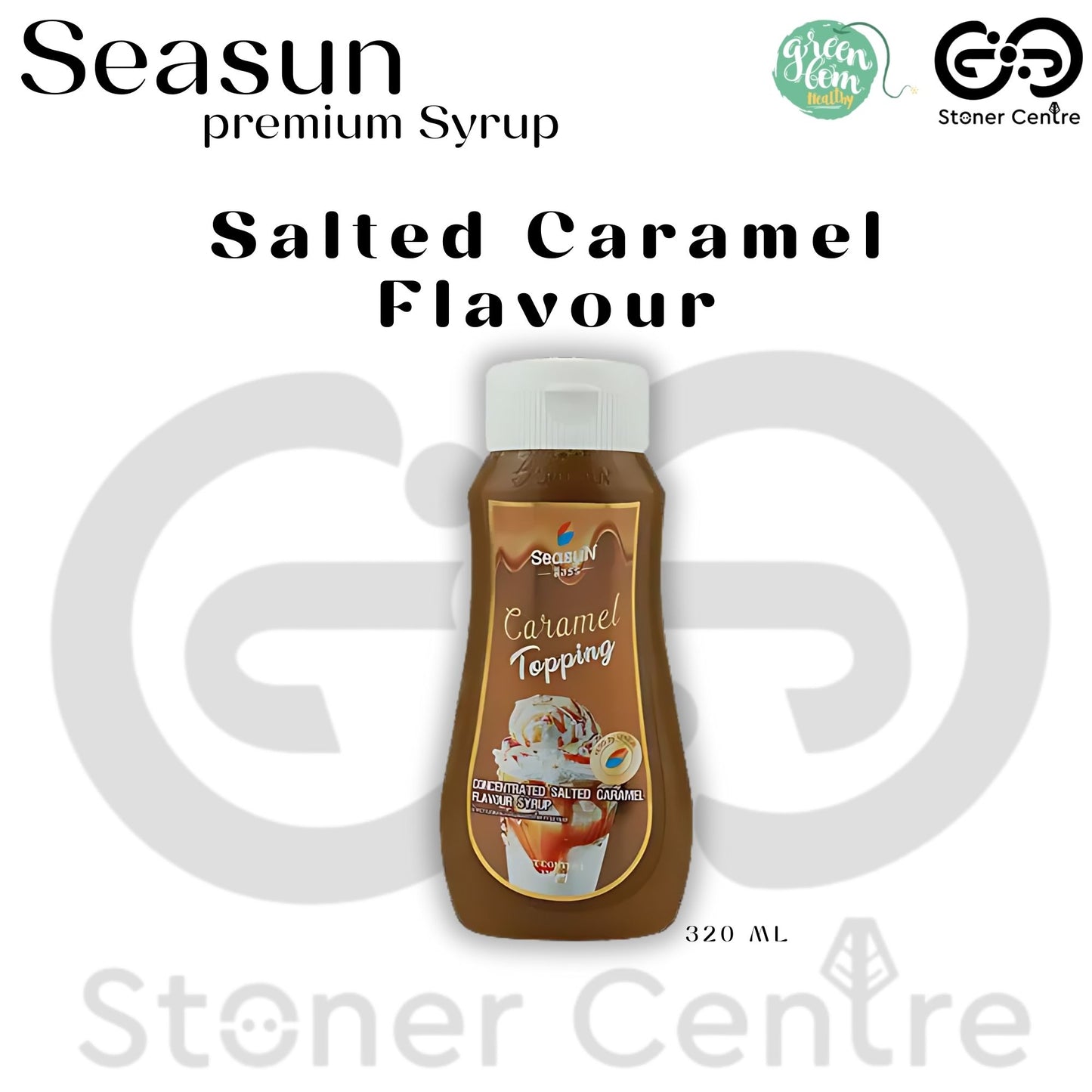 Seasun Premium Concentrated Syrup - Caramel | "กลิ่นคาราเมล" สีสรรไซรัป น้ำหวานเข้มข้นพรีเมี่ยม น้ำตาล 0% KETO