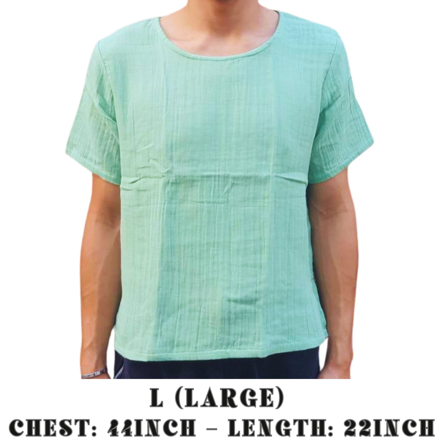 RAK MAE รักแม่ | COMFY COTTON CLASSIC SHIRT - PASTEL GREEN