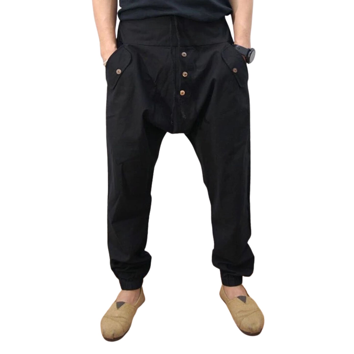 RAK MAE รักแม่ | COMFY CITY COTTON JOGGER PANTS - BLACK (REGULAR SIZE)