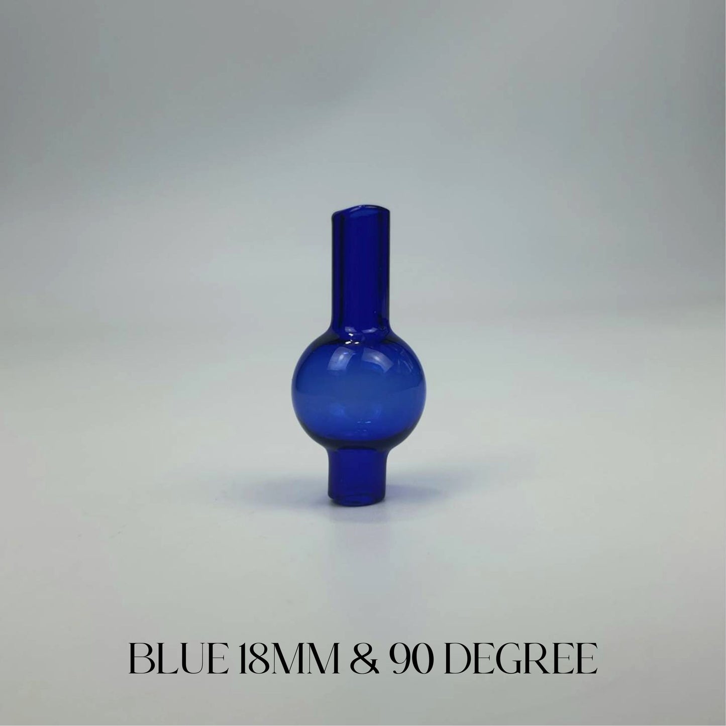 QUARTZ BOWL | DOUBLE LAYER QUARTZ BANGER 18MM & 90 DEGREE WITH GLASS CAP