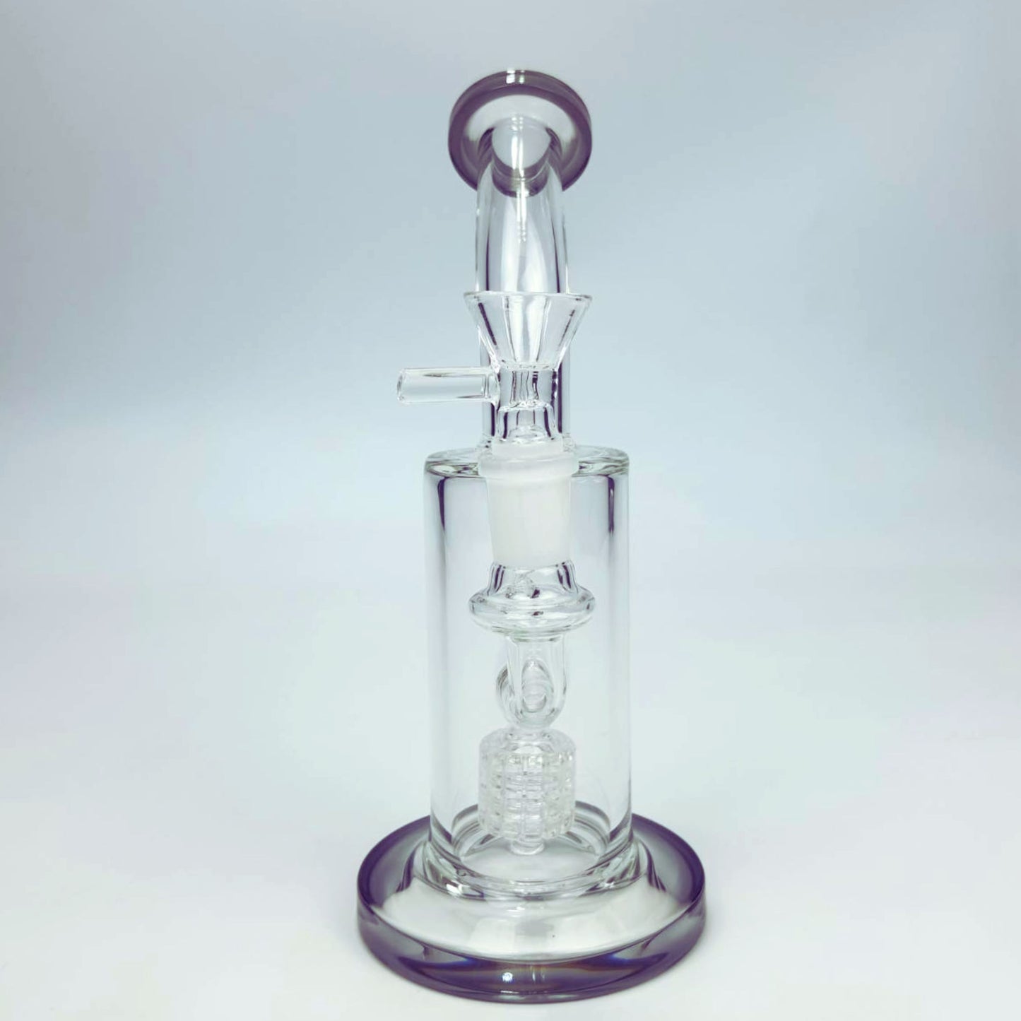 GLASS BONG | RECYLER STRAIGHT RIG 14MM JOINT WITH BIRD CAGE MATRIX PERCOLATOR 8.5 INCH THICKEN BASE