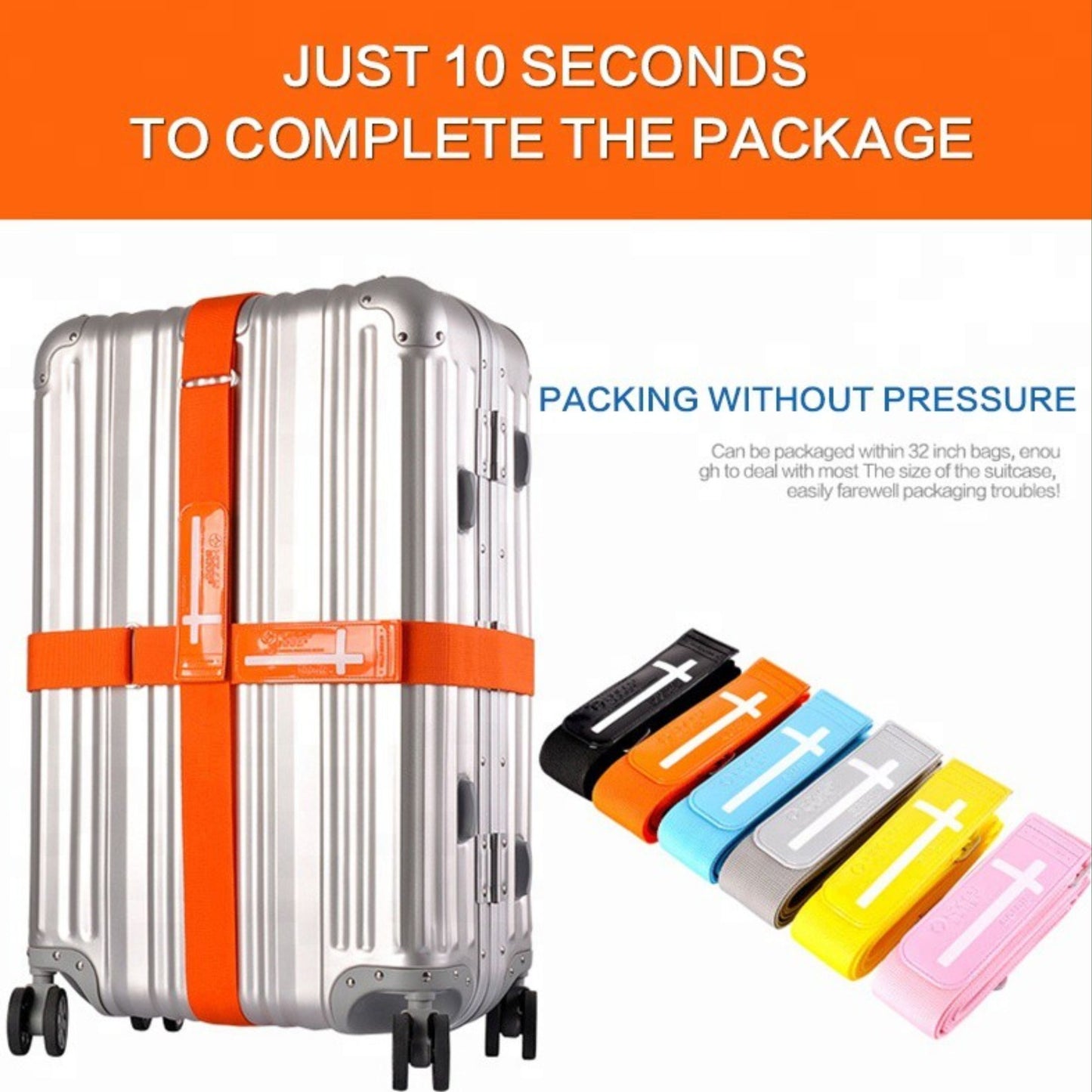 HOLLY สายรัดกระเป๋าเดินทาง สำหรับขนาด 24-32 นิ้ว ดีไซน์จากสวีเดน