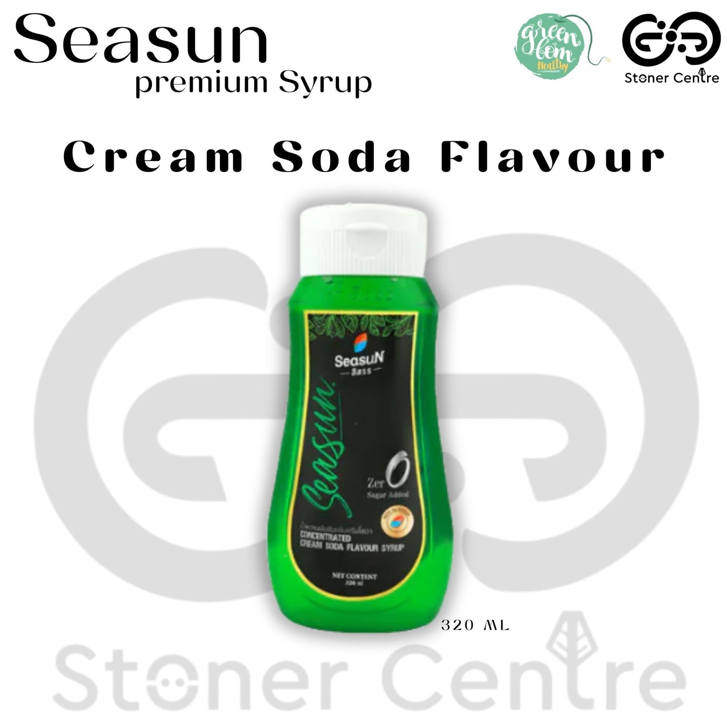 Seasun Premium Concentrated Syrup - Cream Soda | "กลิ่นครีมโซดา" สีสรรไซรัป น้ำหวานเข้มข้นพรีเมี่ยม น้ำตาล 0% KETO