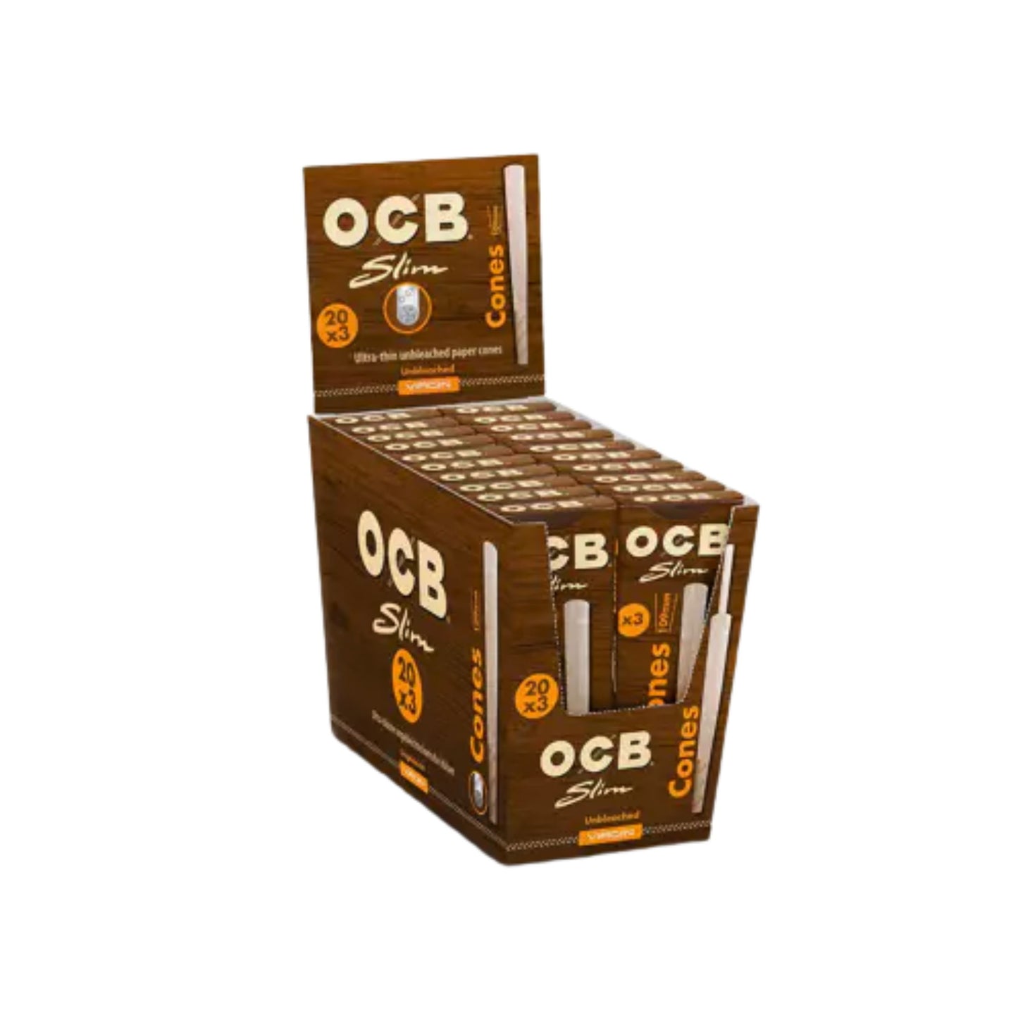 ROLLING PAPER | OCB VIRGIN KINGSIZE PRE - ROLLED CONES