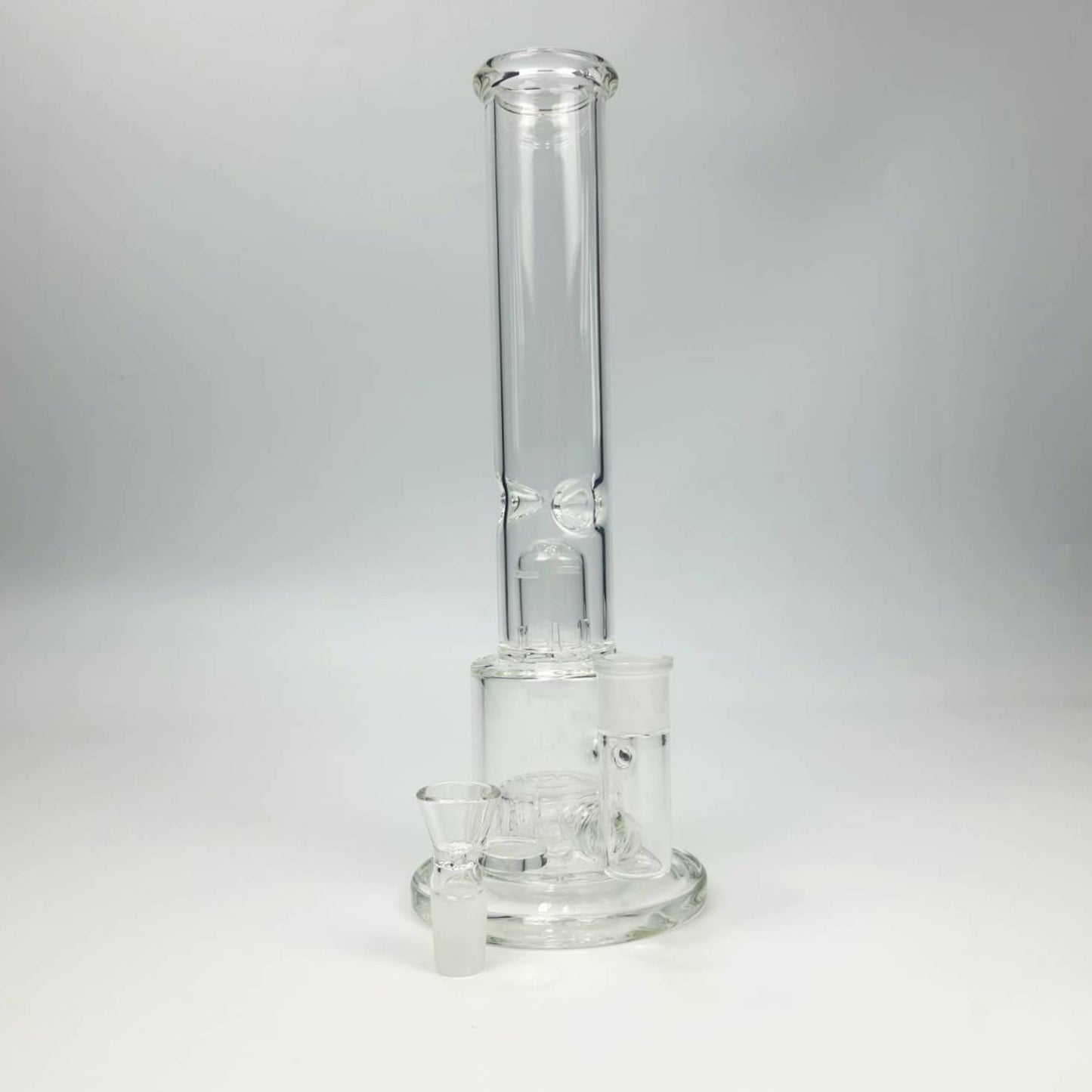 GLASS BONG | DYNASTY STRAIGHT 12 INCH WITH HELIX & DOME PERC