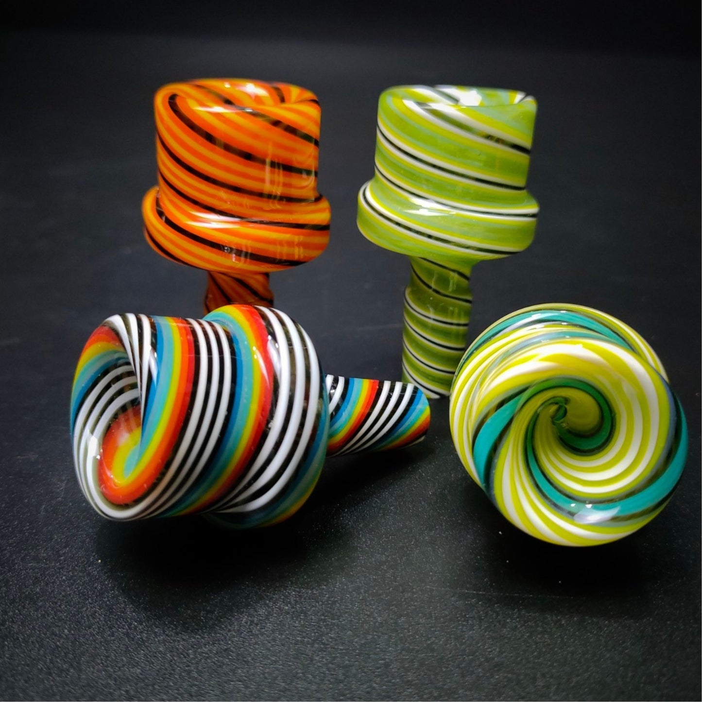 GLASS BOWL | TWISTY RETRO BOWL 14 MM