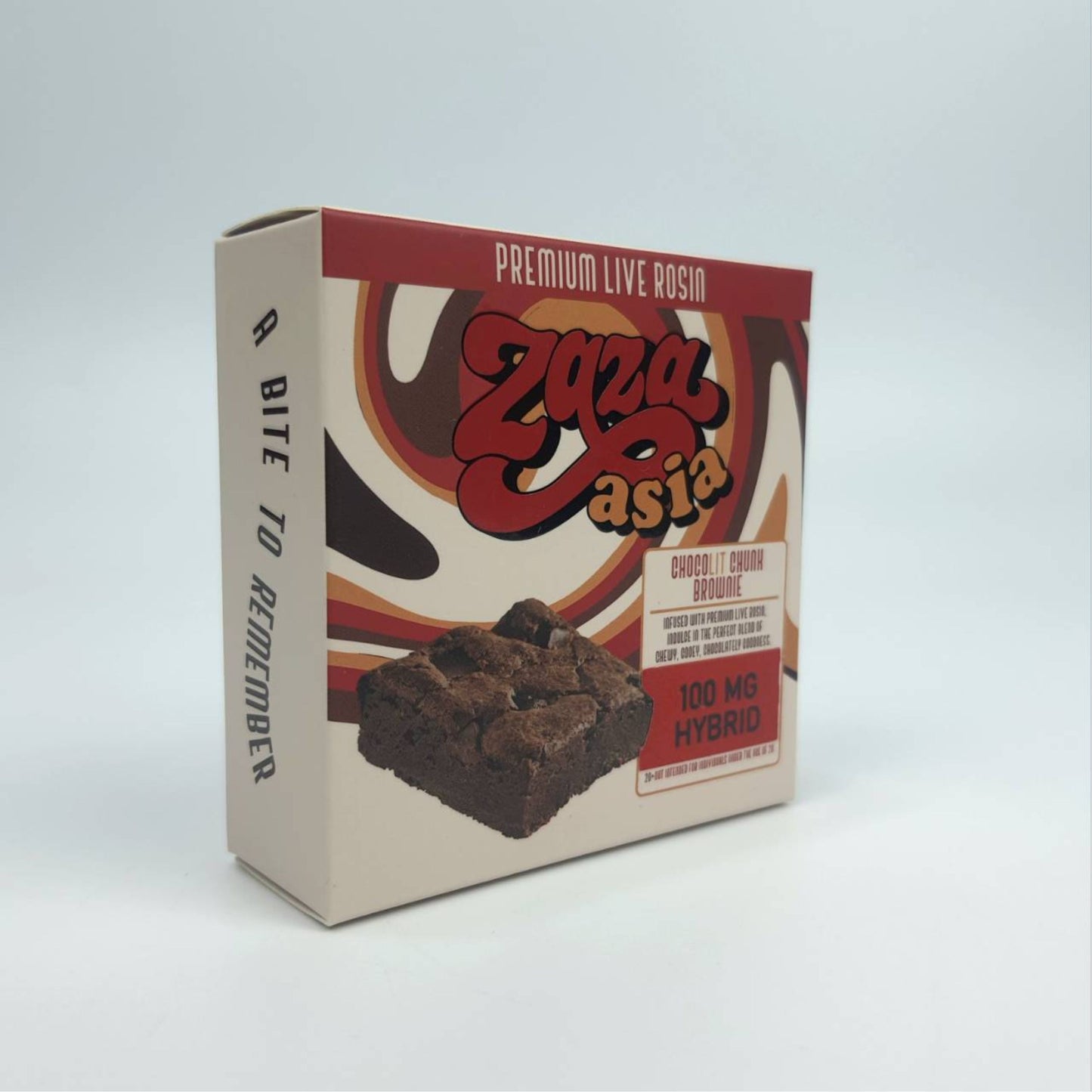 ZAZA ASIA | PREMIUM LIVE ROSIN CHOCOLIT CHUNK BROWNIE - HYBRID | 100MG THC/PIECE
