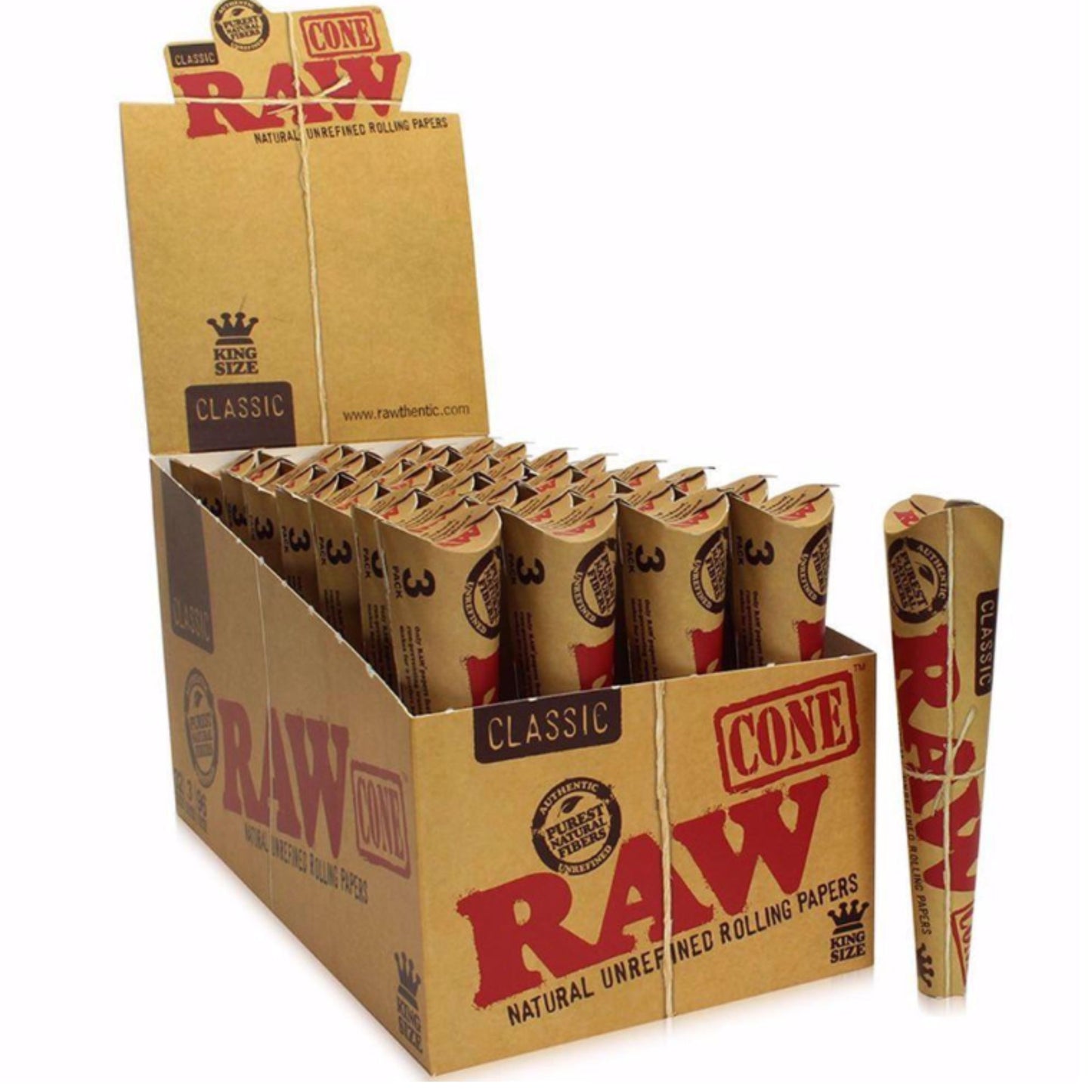 ROLLING PAPER | RAW CLASSIC KINGSIZE PRE-ROLLED CONE