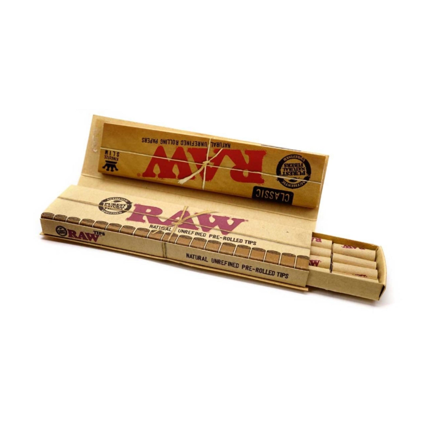 ROLLING PAPER | RAW CLASSIC KINGSIZE CONNOISSEUR PRE-ROLLED FILTERS