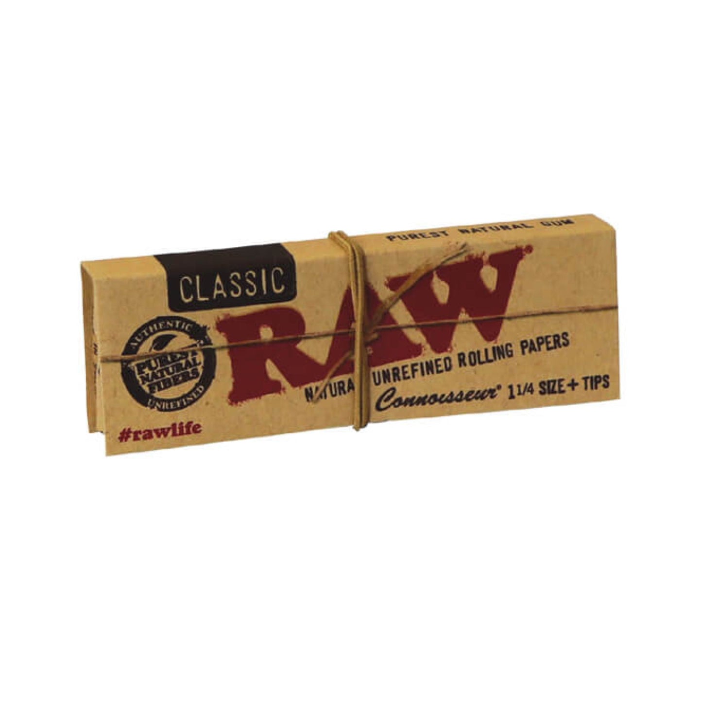 ROLLING PAPER | RAW CLASSIC CONNOISSEUR 1 ¼" WITH TIPS