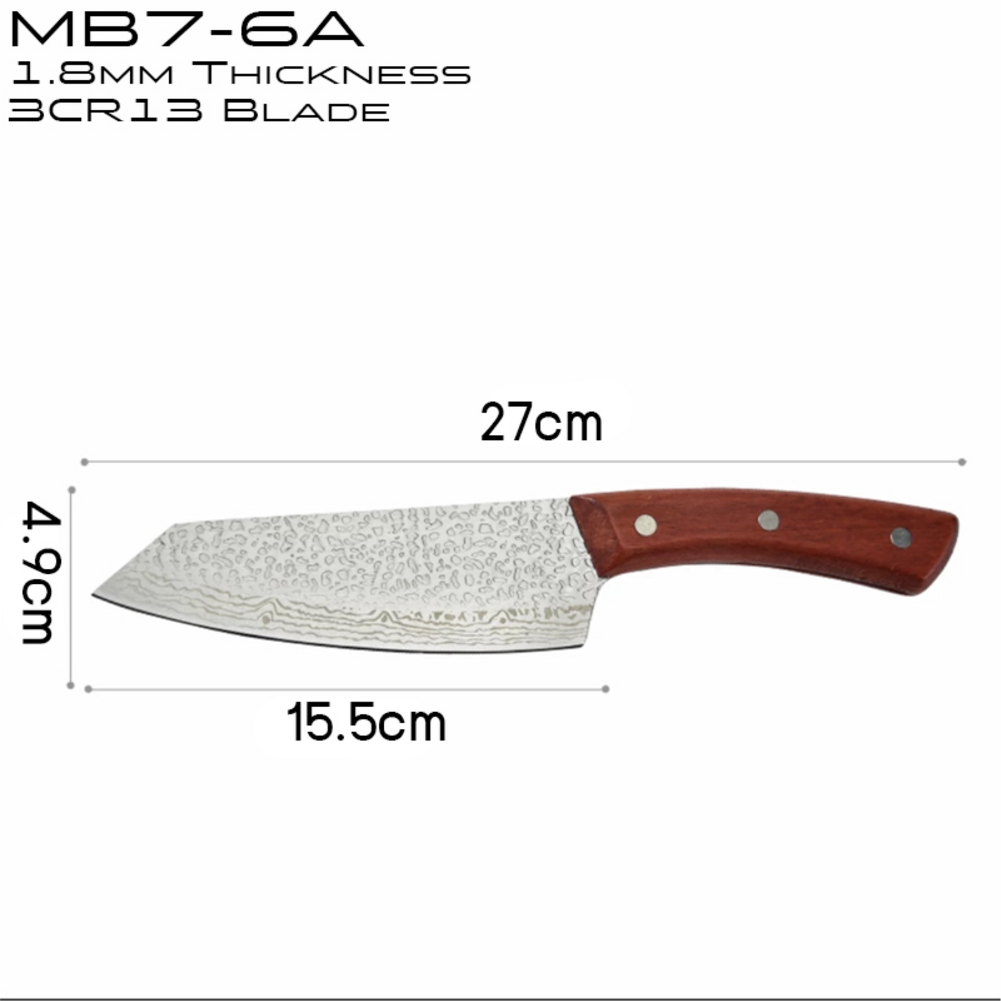 KNIFE 1.8MM THICKNESS 3CR13 BLADE