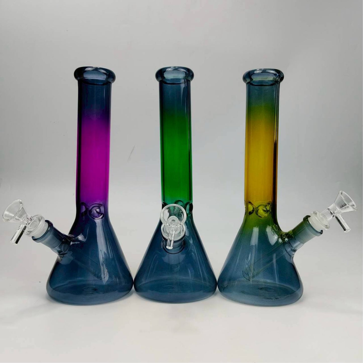 GLASS BONG | THE HULK 2-TONE BEAKER 10.5 INCH 5MM THICKNESS