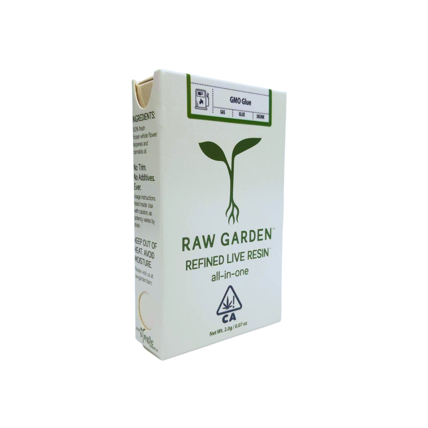 RAW GARDEN - REFINED LIVE RESIN ALL-IN-ONE 2.0ML | GMO GLUE : INDICA