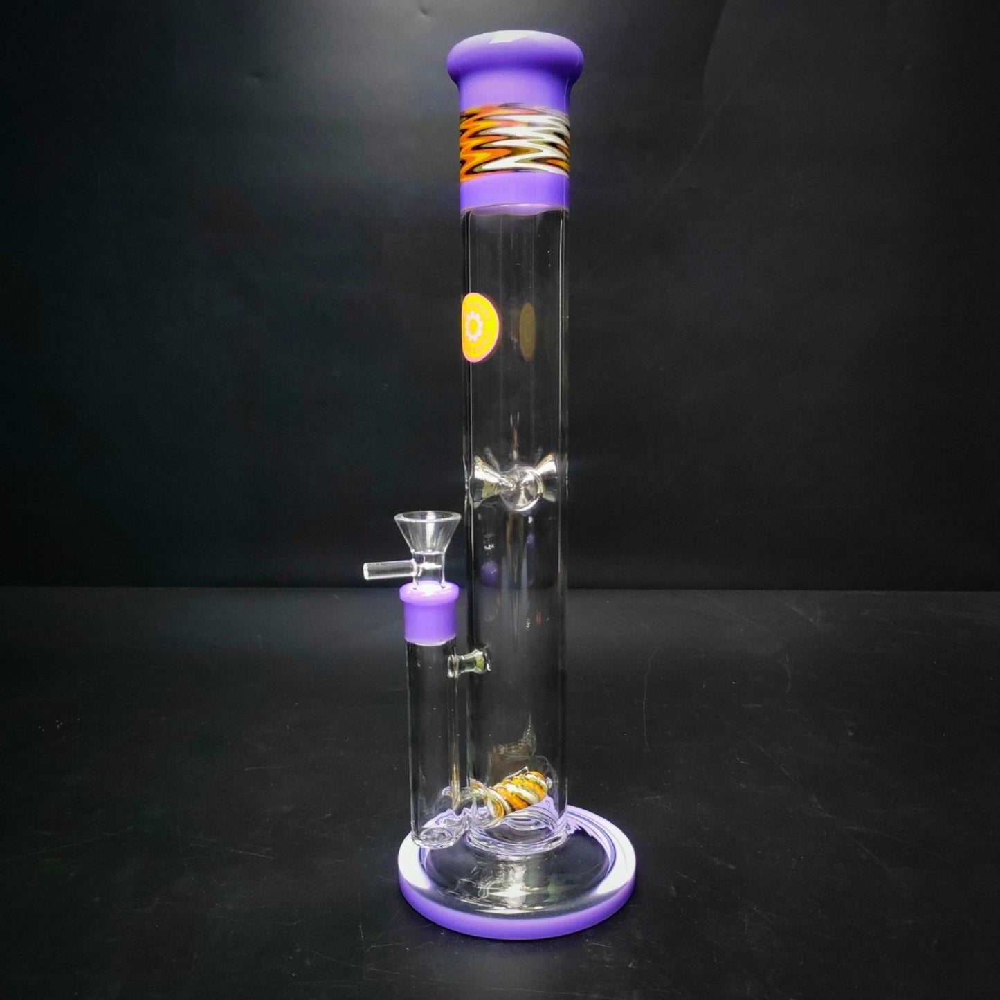 GLASS BONG | MS.FLOWERS WIGWAG STRAIGHT TUBE 14 INCH