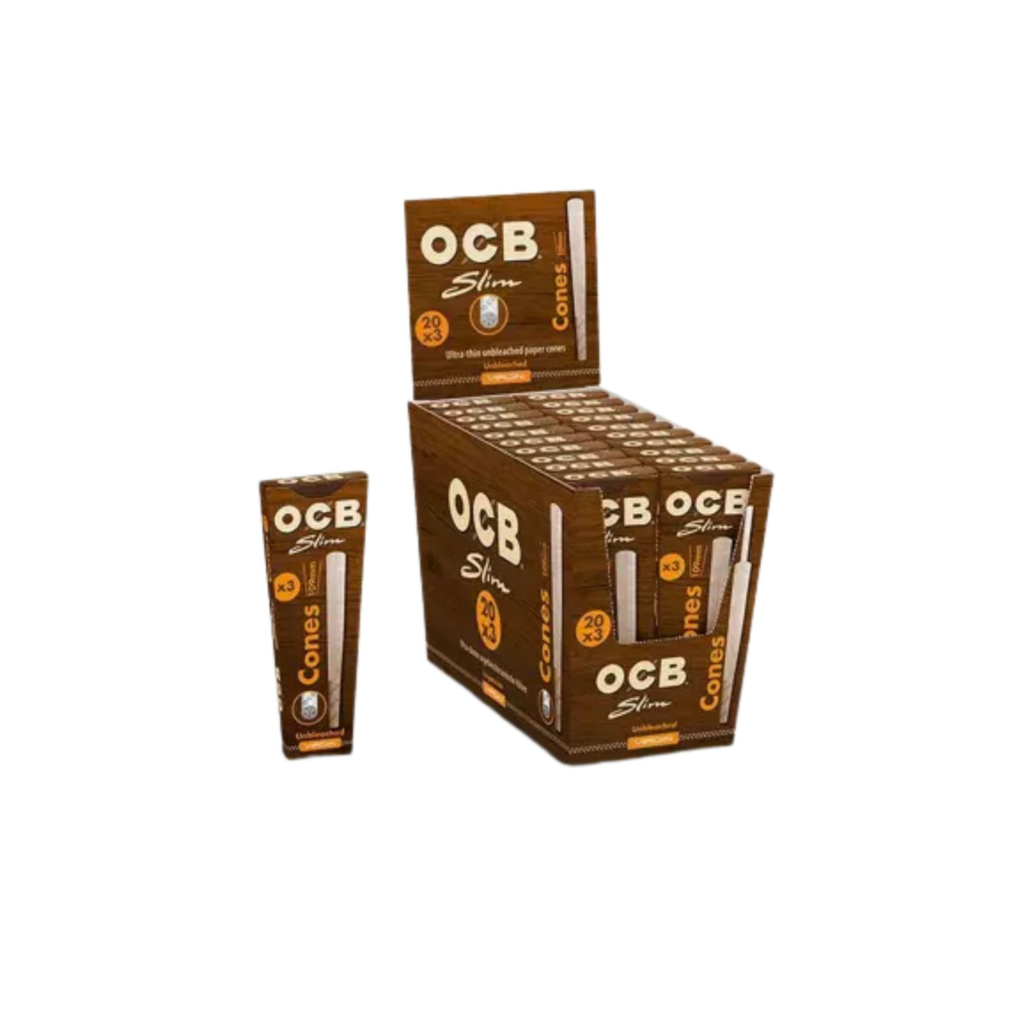 ROLLING PAPER | OCB VIRGIN KINGSIZE PRE - ROLLED CONES
