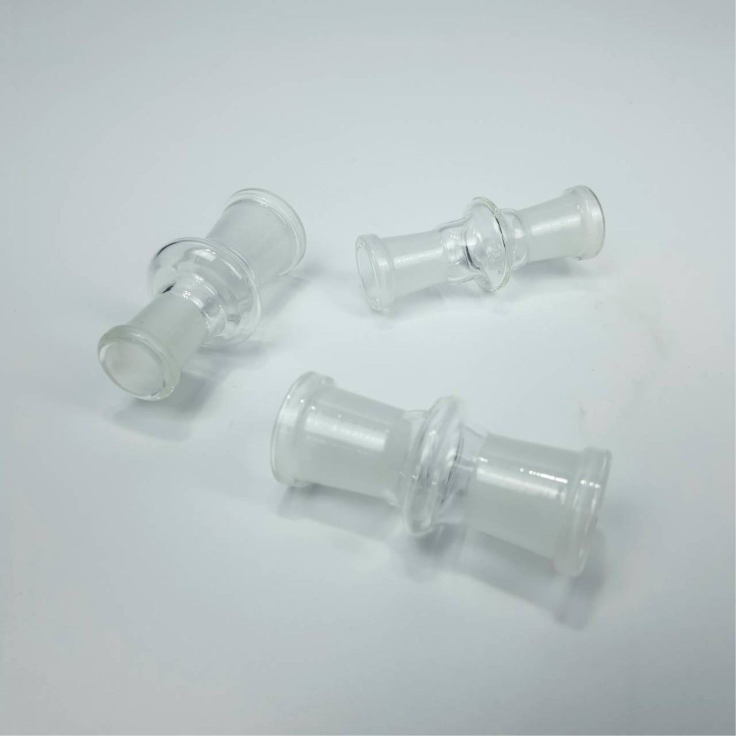 GLASS TUBE | FEMALE TO FEMALE ADAPTOR - 14MM FEMALE TO 14MM FEMALE / 14MM FEMALE TO 18MM FEMAL / 18MM FEMALE TO 18MM FEMALE