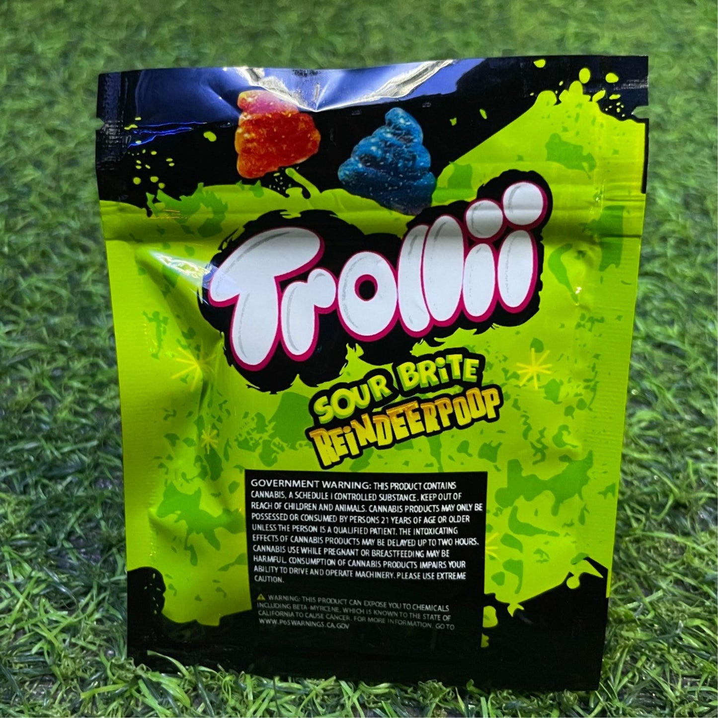 Jelly Trolli Sour Brite Reindeerpoop Edibles gummy infused thc snack