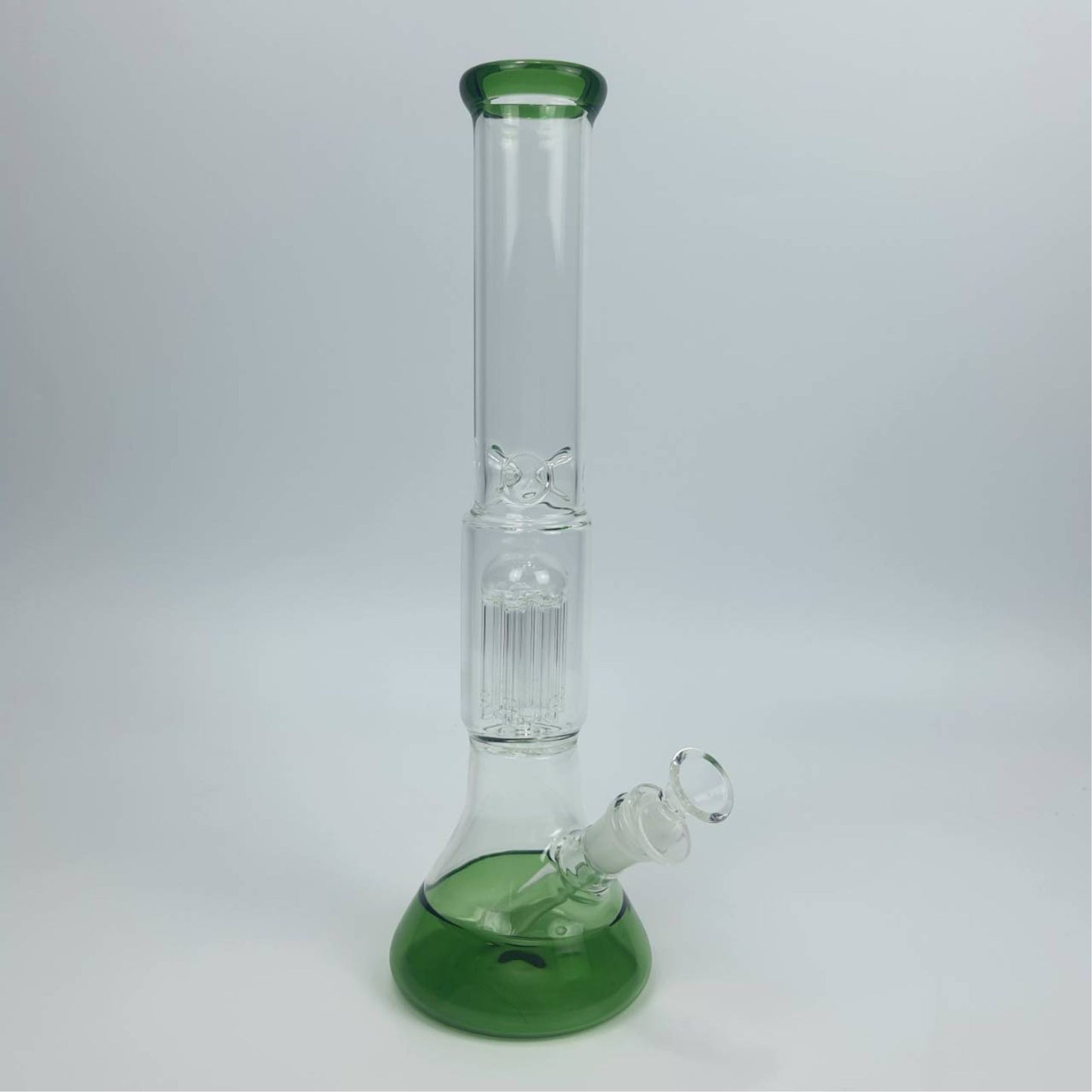 Glass Bong | GREEN VIDRO BEAKER WITH 6 ARM PERCOLATOR 14 INCH