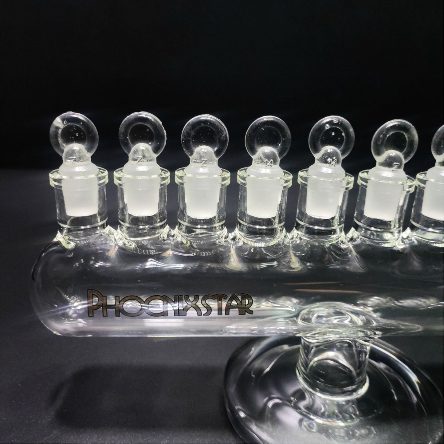 Glass Bong | Phoenix Massive Bubbler Chamber with 8 + 1 14mm joint 14" Length 