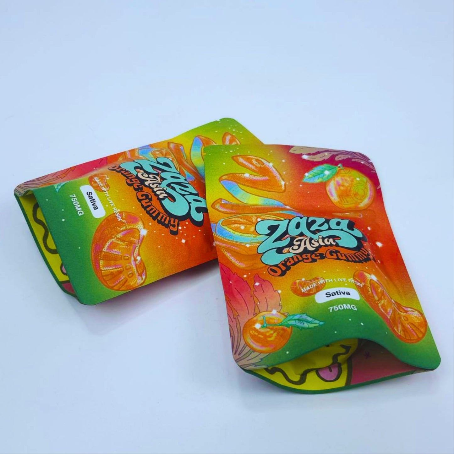 JELLY ZAZA ASIA | ORANGE GUMMY 750MG EDIBLES GUMMY INFUSED THC SNACK