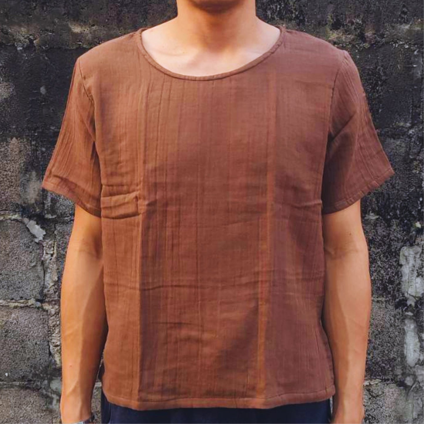 RAK MAE รักแม่ | COMFY COTTON CLASSIC SHIRT - EARTH BROWN