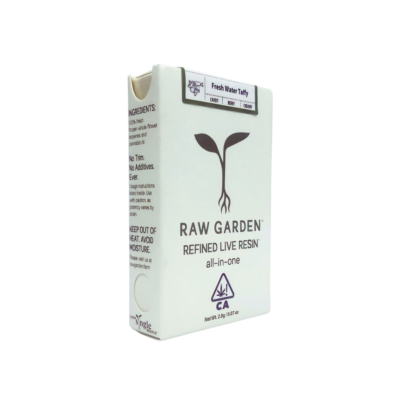 RAW GARDEN - REFINED LIVE RESIN ALL-IN-ONE 2.0ML | FRESH WATER TAFFY : HYBRID
