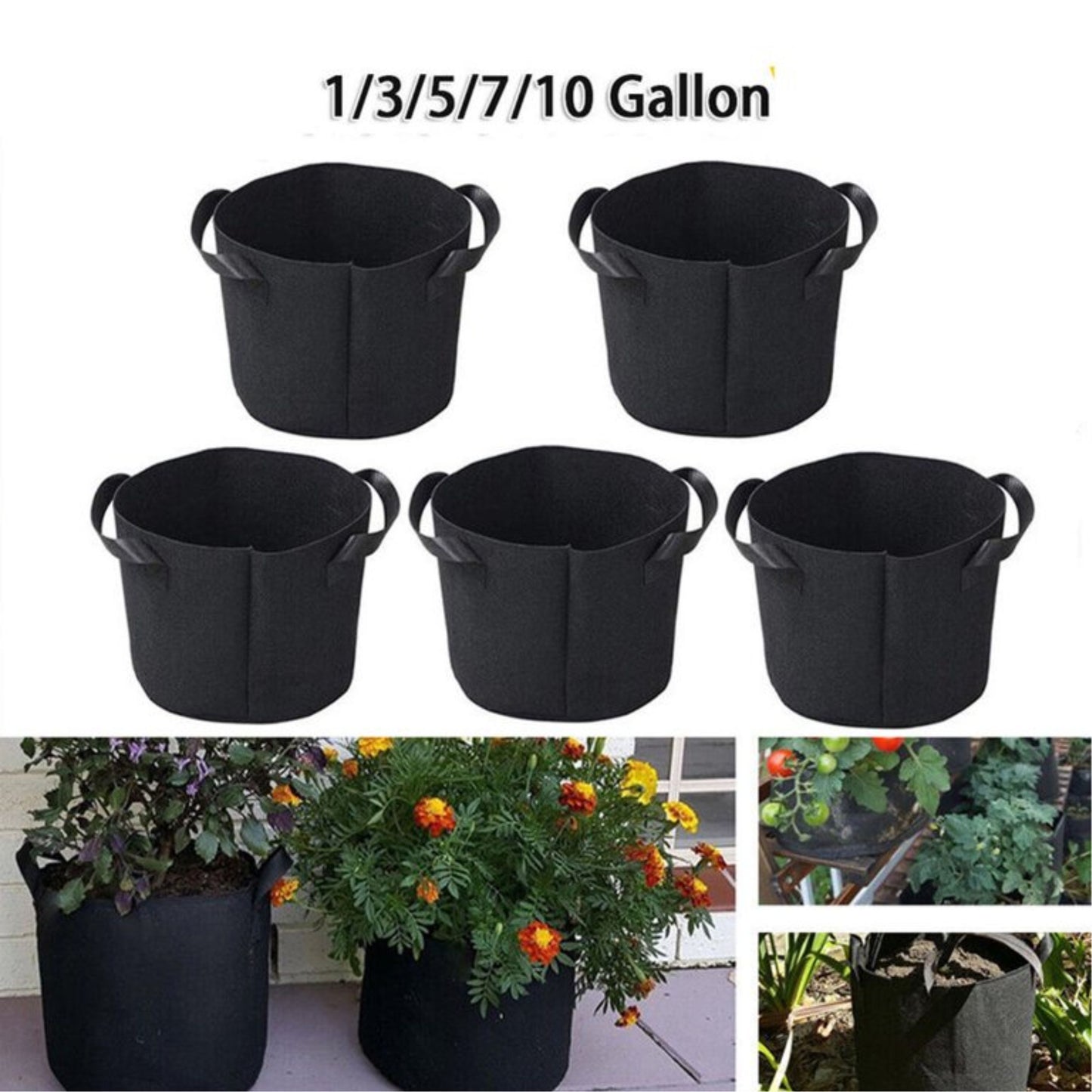 GROW BAG | SMARTPOP ROUND 1 GALLON