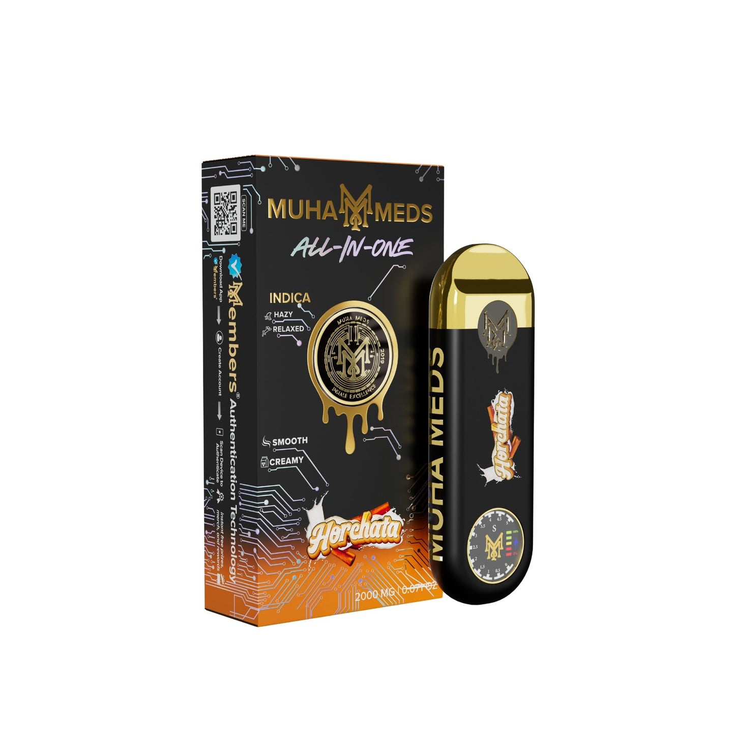 MUHA MEDS ALL - IN - ONE DISPOSABLE 2.0MG | HORCHATA : INDICA