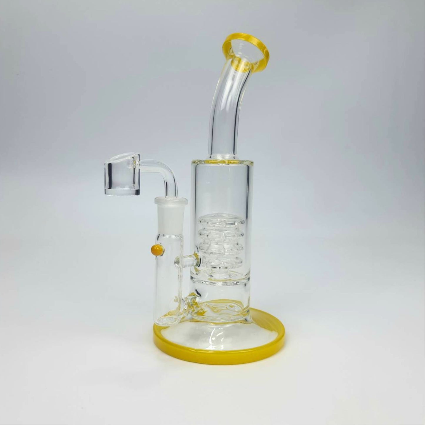 GLASS BONG | BENT NECK BONG 8 INCH WITH 4 TIER MATRIX PERCOLATOR
