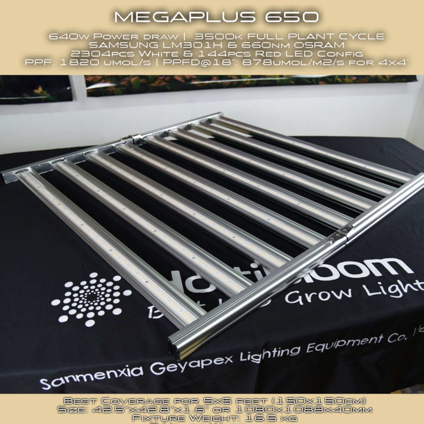 GROWING TOOLS | HORTIBLOOM MEGA PLUS 650 LED (SALE)