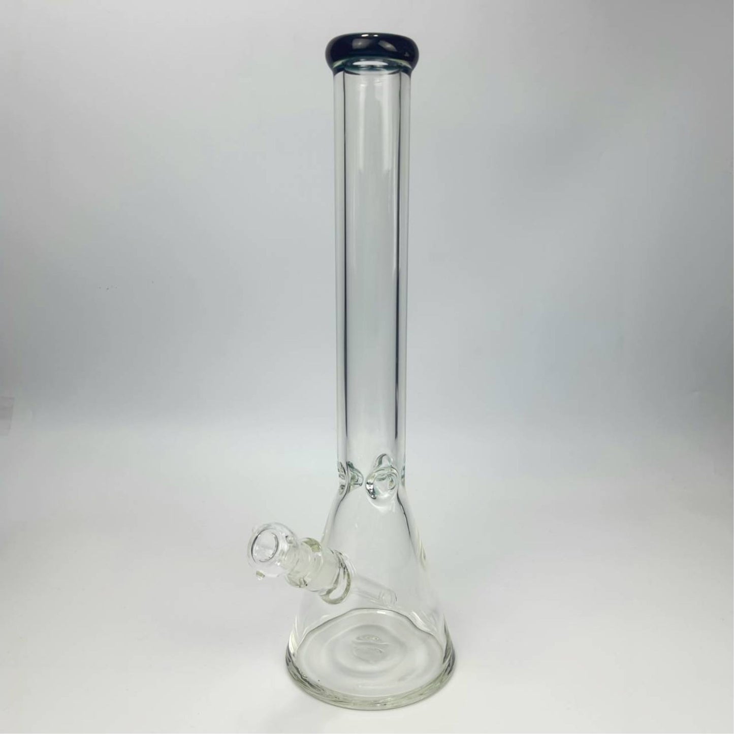 GLASS BONG | REINFORCE NO LOGO PREMIUM BEAKER 18.5 INCH 9MM THICKNESS BLACK MOUTHPIECE