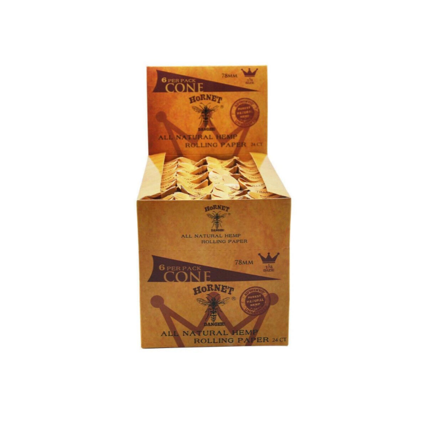 ROLLING PAPER | HORNET 1 1/4 INCH PRE - ROLLED CONES