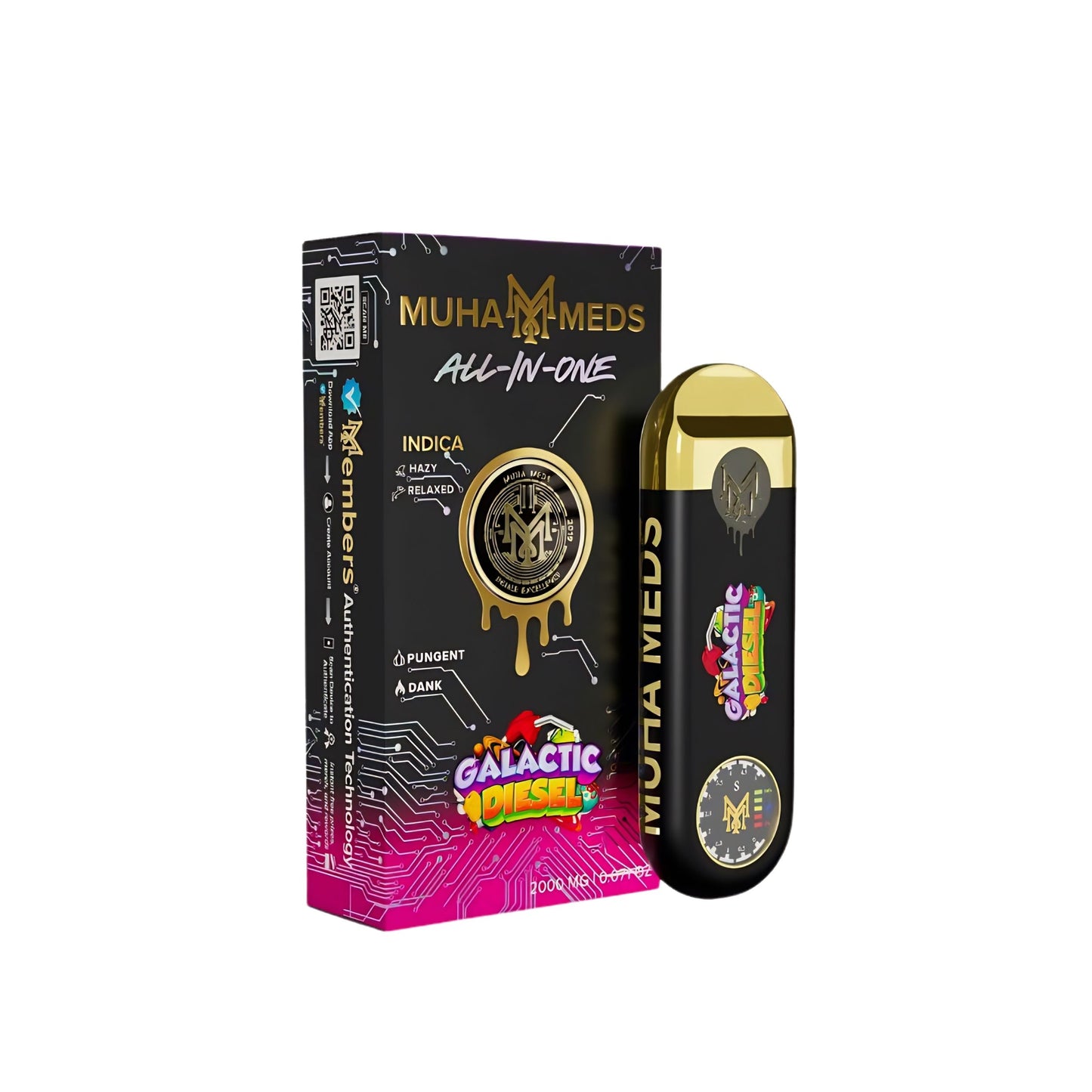 MUHA MEDS ALL - IN - ONE DISPOSABLE 2.0MG | GALACTIC DIESEL : INDICA