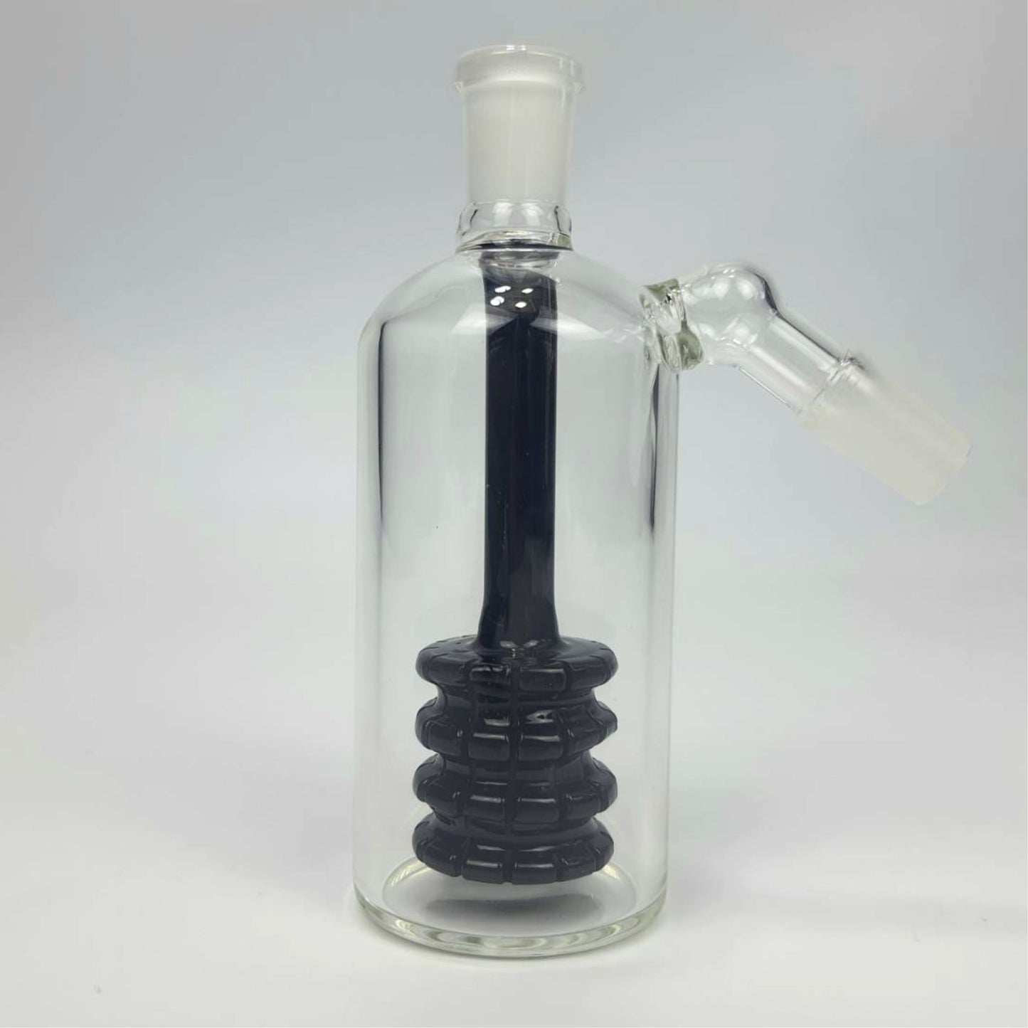 PERCULATOR | ASH CATCHER WITH MATRIX PERCULATOR IN BLACK 14MM 45 DEGREE