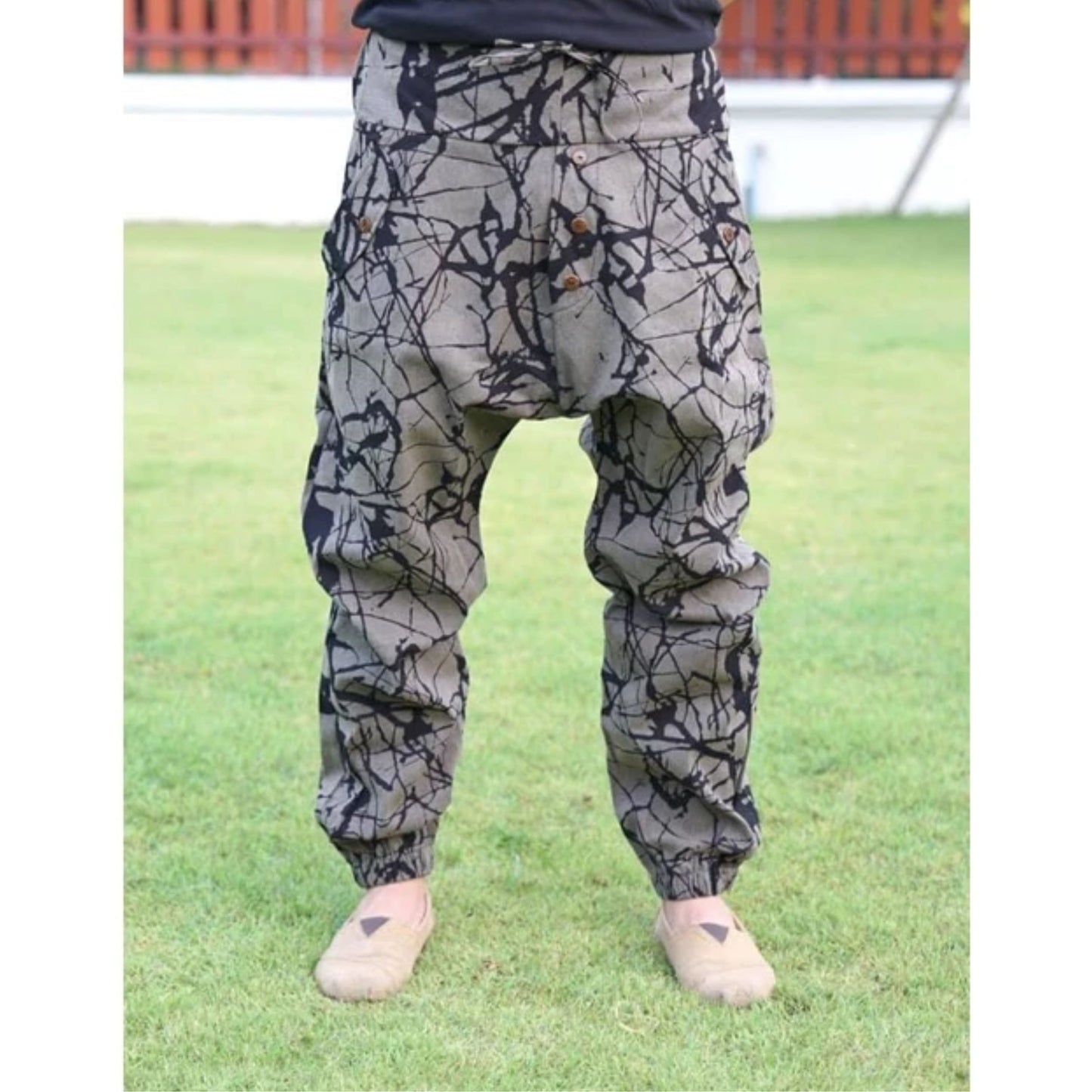 RAK MAE รักแม่ | COMFY CITY COTTON JOGGER PANTS - MARBLE (REGULAR SIZE)