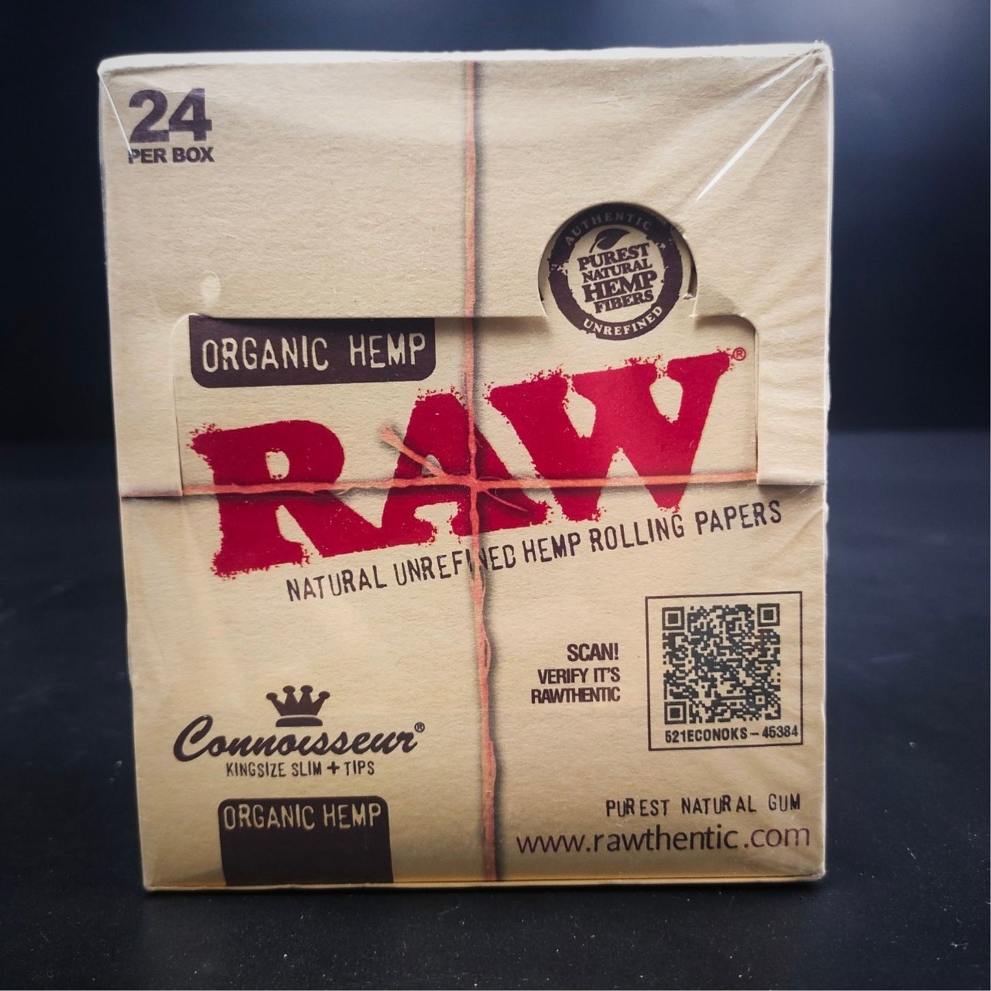 ROLLING PAPER | CHA RAW ORGANIC HEMP CONNOISSEUR KINGSIZE WITH TIPS