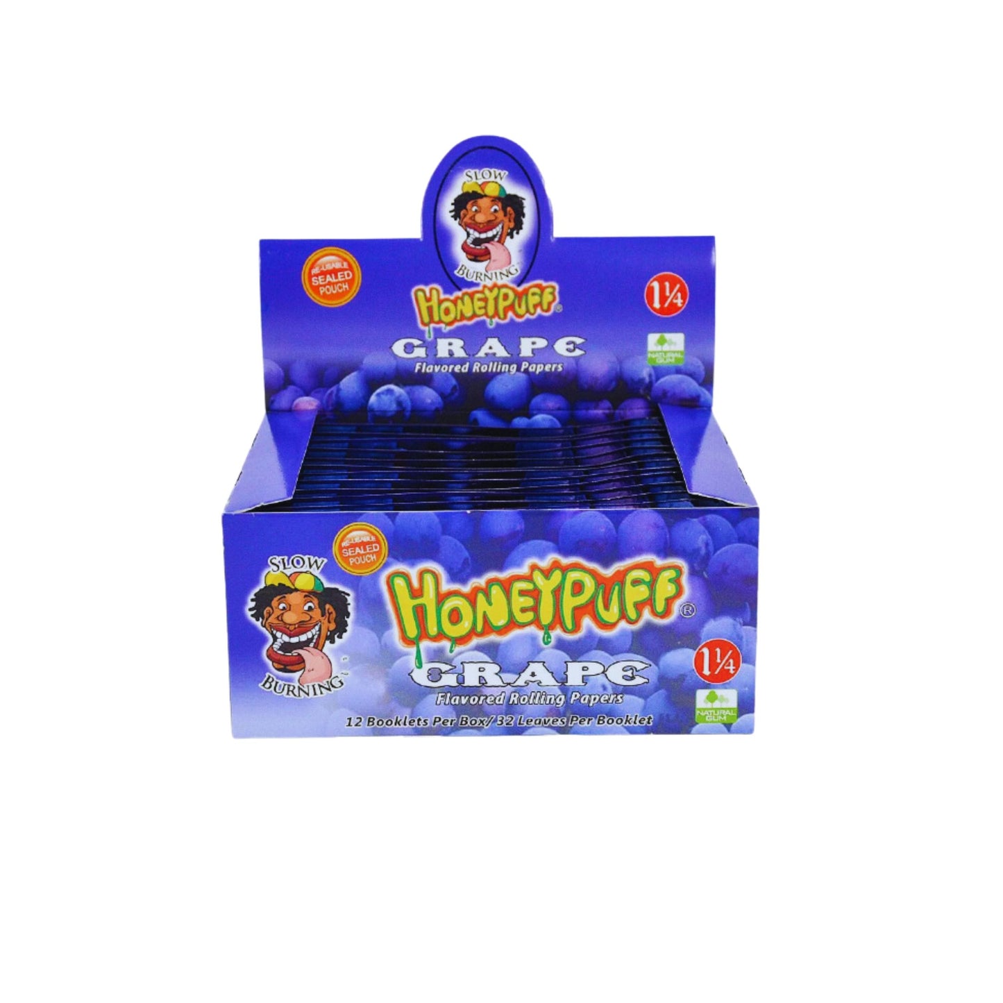 ROLLING PAPER | HONEYPUFF 1 1/4 INCH GRAPE FLAVORED ROLLING PAPER