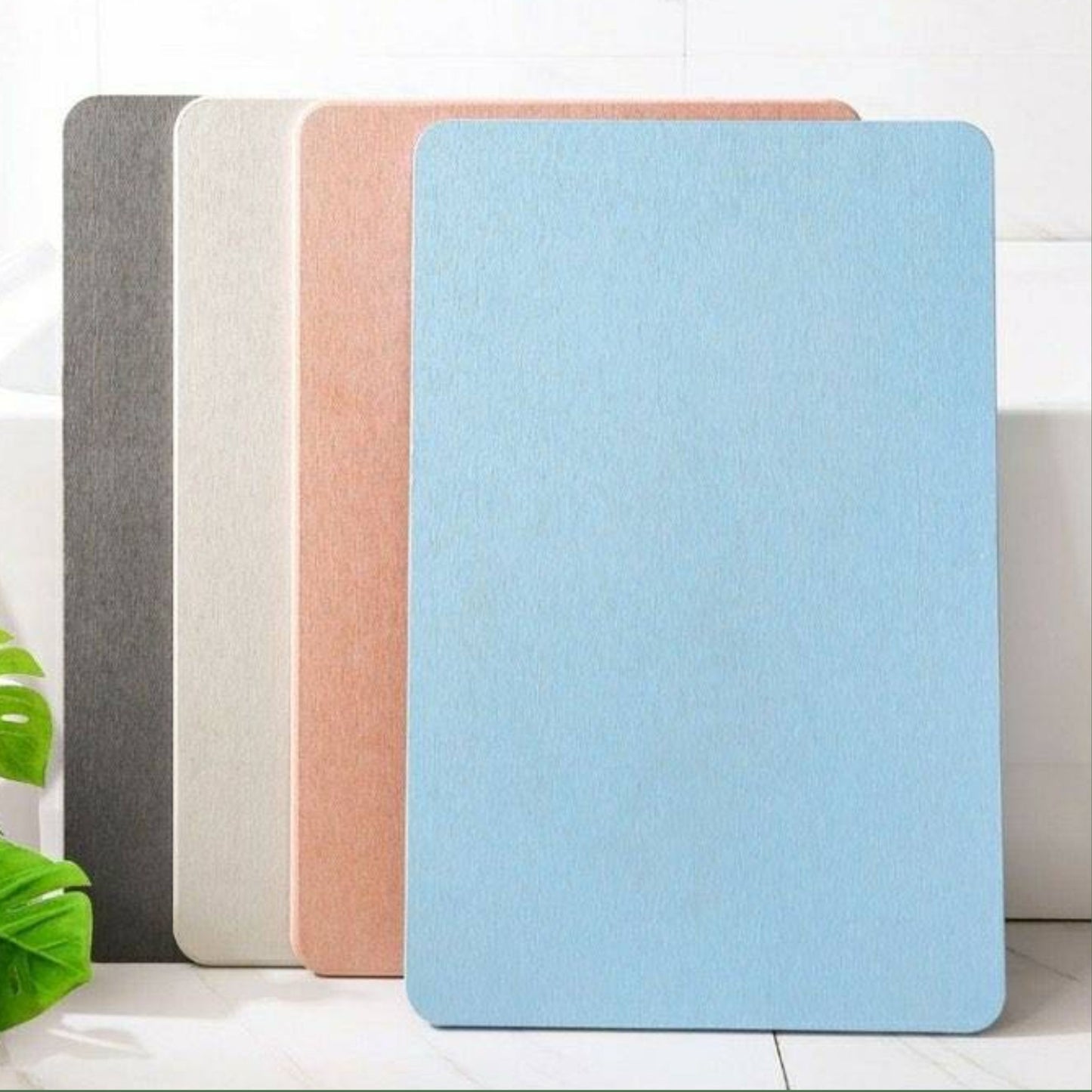 DIATOMITE BATH MAT | พรมหินเช็ดเท้าญี่ปุ่น 350x450mm - แร่หินเช็ดเท้า พรมห้องน้ำ พรมเช็ดเท้าแร่หิน ซับน้ำดี