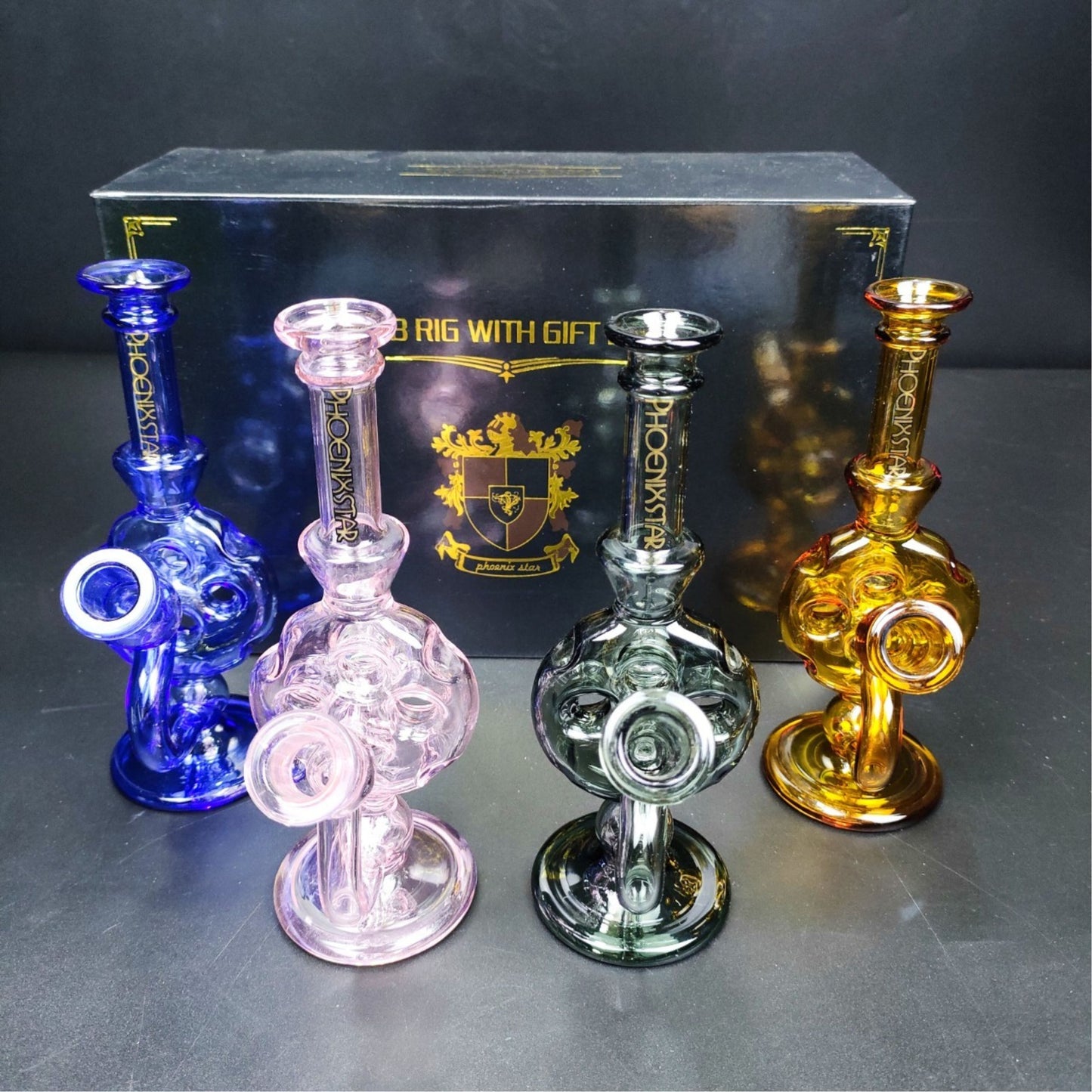 Glass Bong | 7Pcs Diffuser Portable Oil Rig Set Full