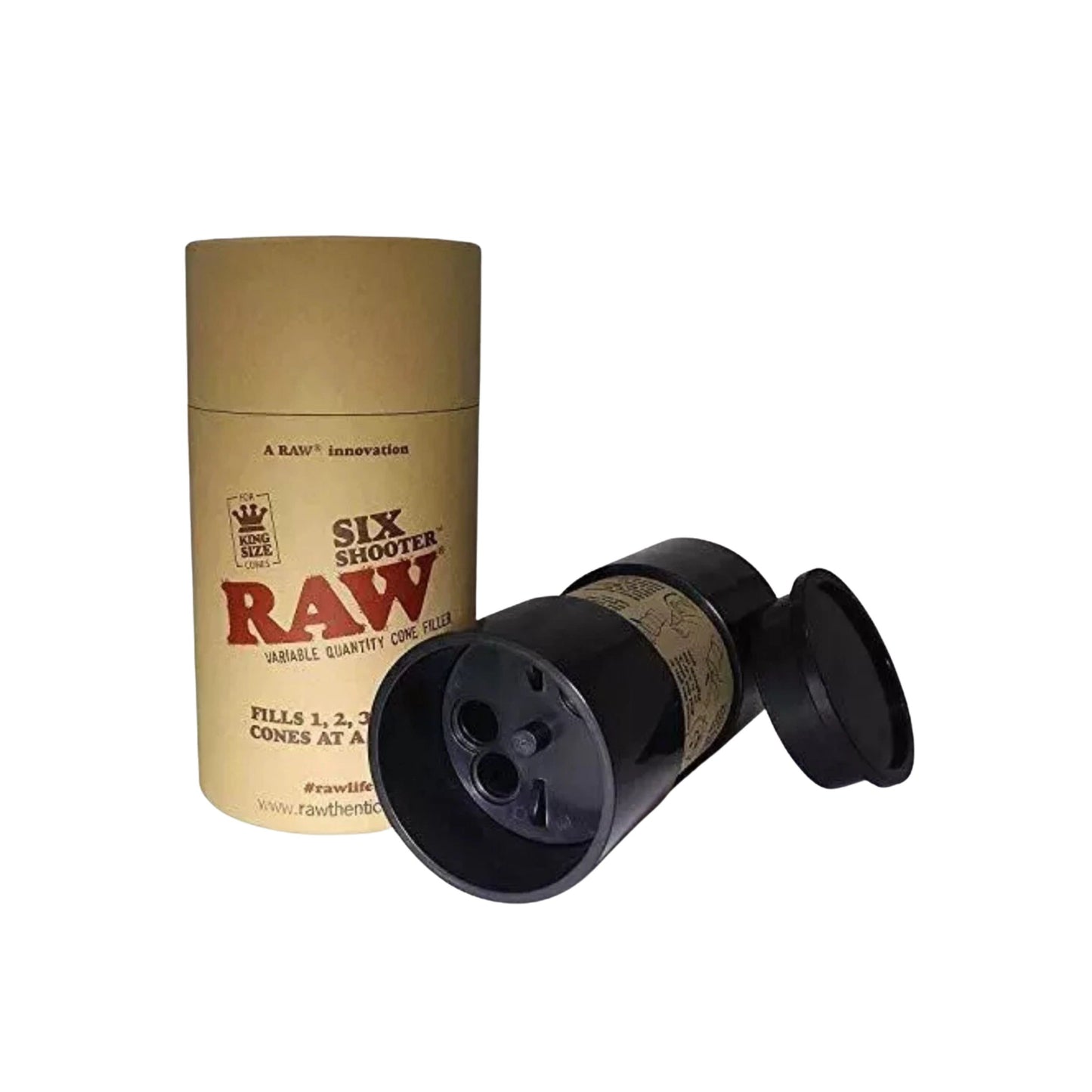 RAW SIX SHOOTER KING SIZE RAW CONE FILLER - FILL 1 - 6 CONES AT A TIME