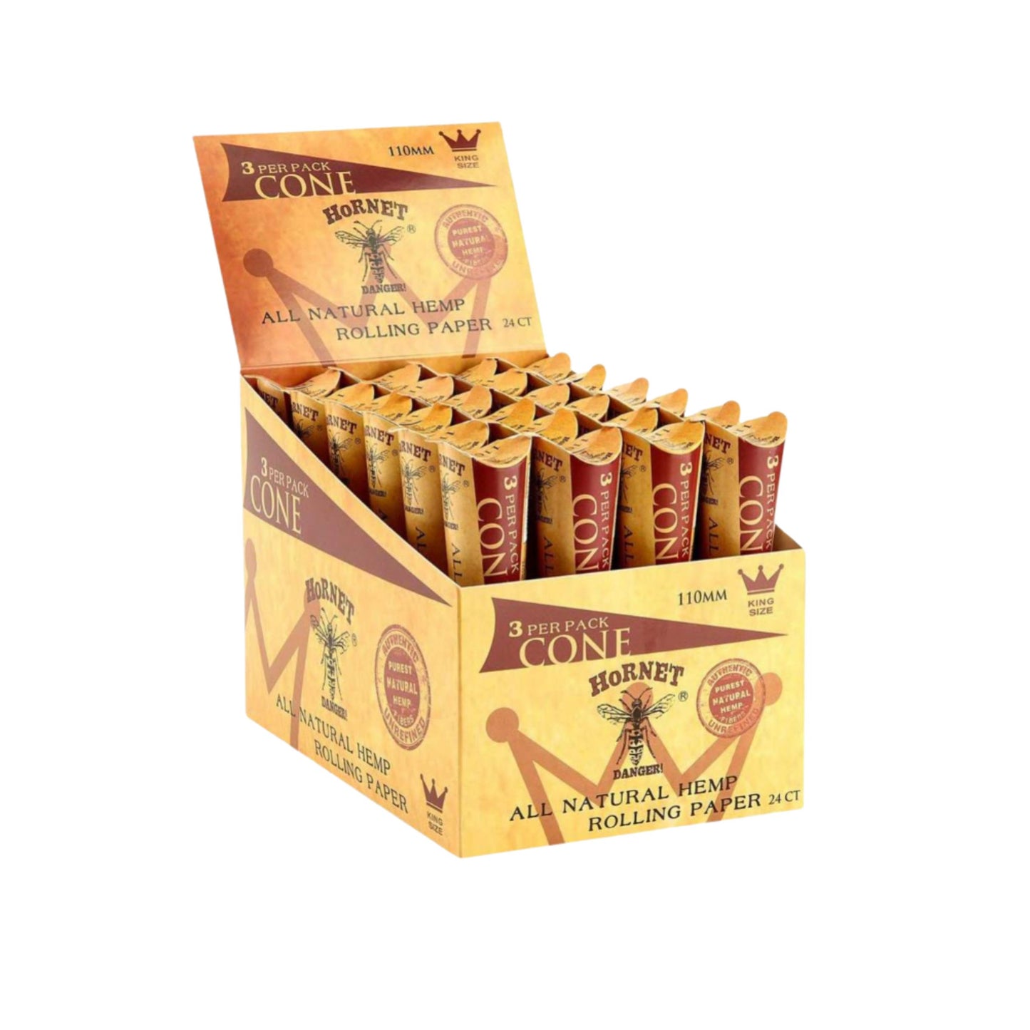 ROLLING PAPER | HORNET KINGSIZE PRE - ROLLED CONES