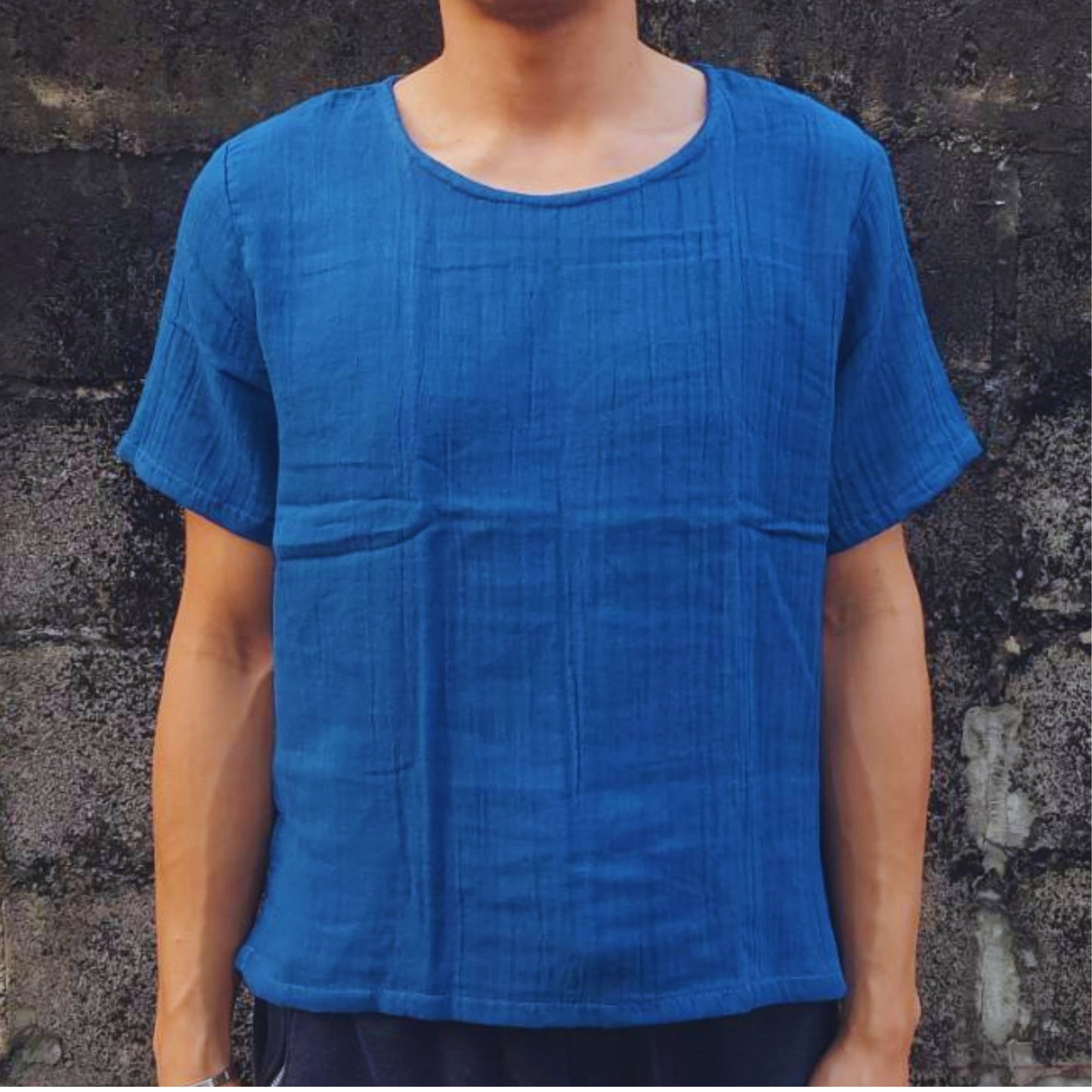 RAK MAE รักแม่ | COMFY COTTON CLASSIC SHIRT - DARK BLUE