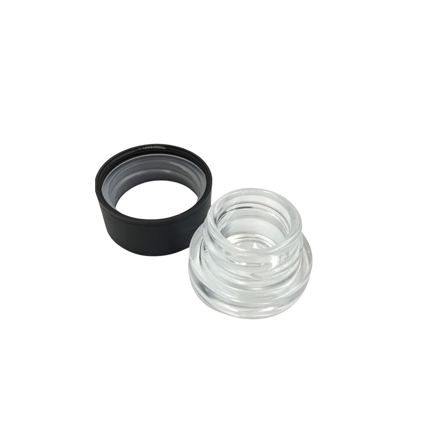 GLASS JAR | ROUND GLASS JAR PLASTIC LID | SIZE 25MM x 35MM