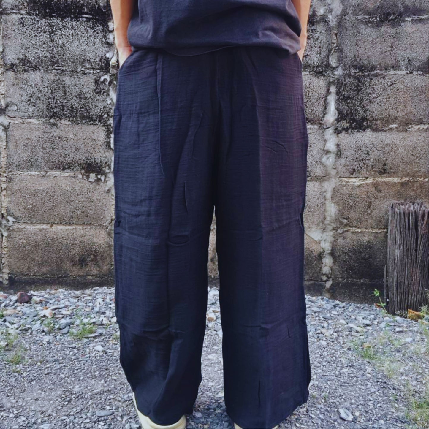 RAK MAE รักแม่ | COMFY COTTON CLASSIC PANTS - BLACK (REGULAR SIZE)
