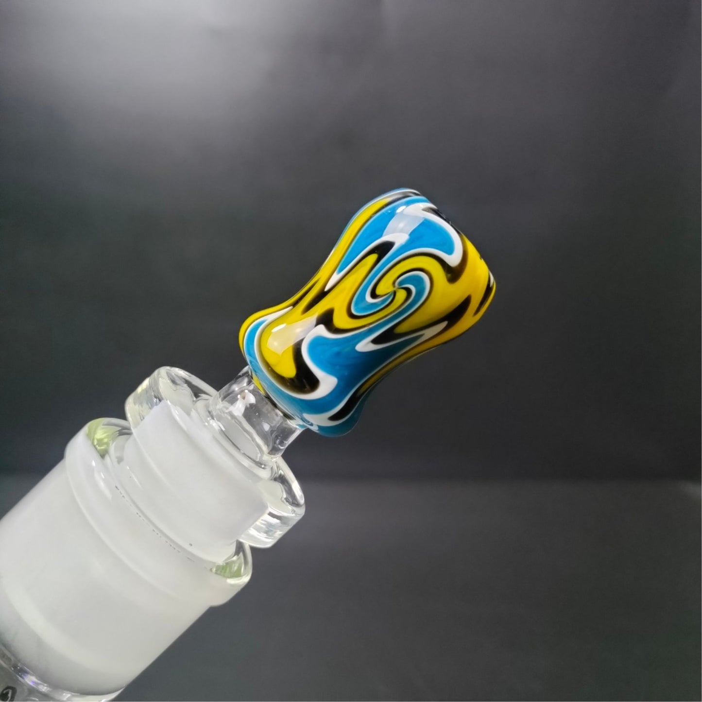 GLASS BOWL | PSYCHEDELIC BARBERSHOP LIGHT BOWL 18 MM