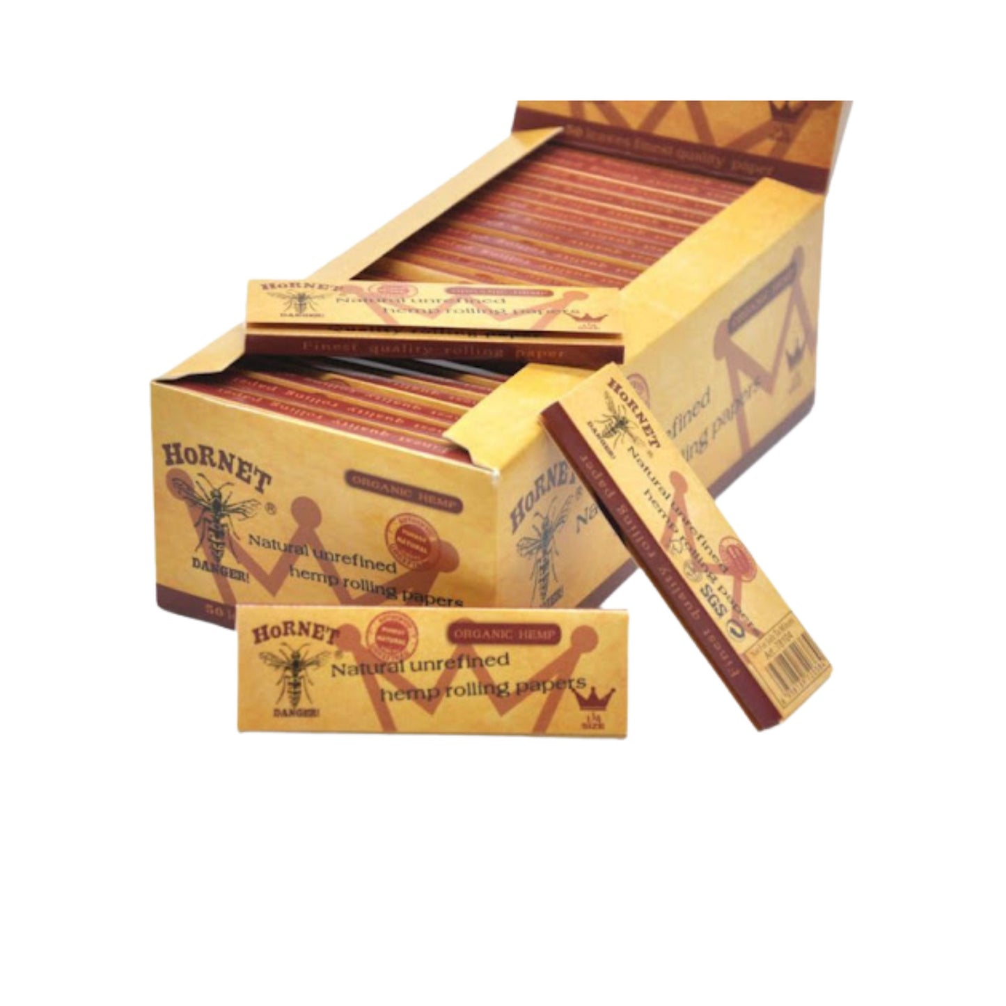 ROLLING PAPER | HORNET 1 1/4 INCH ORGANIC HEMP ROLLING PAPER