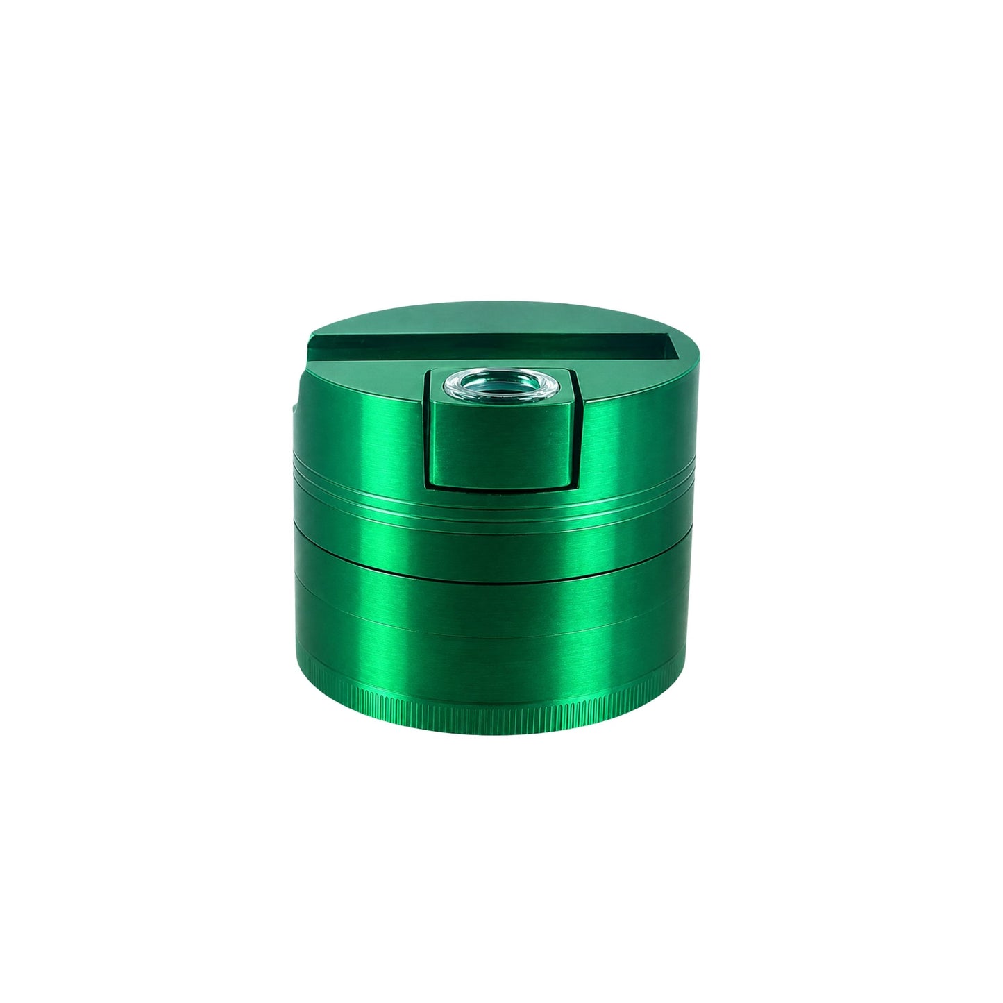 GRINDER | STAINLESS STEEL GRINDER & ONE HITTER 5 LAYER 75 MM DIAMETER WITH POLLEN CATCHER AND KIEF SPOON