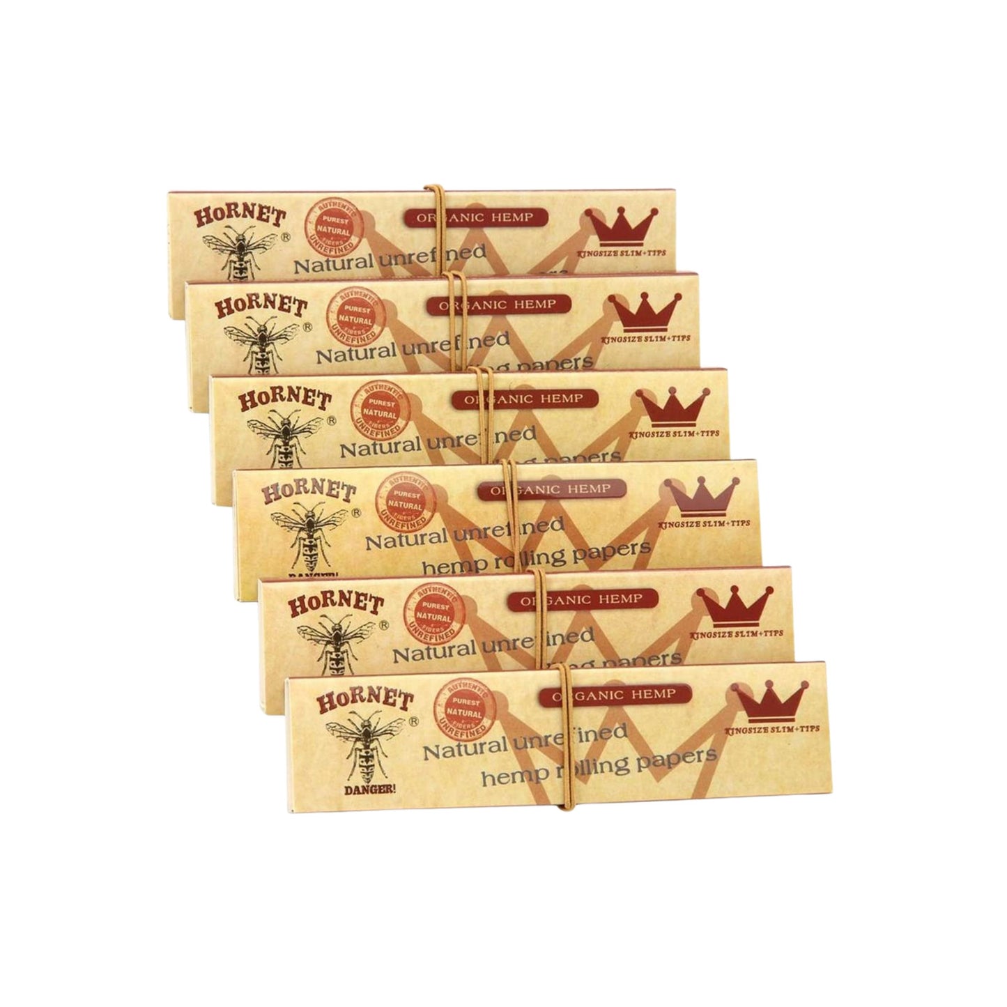 ROLLING PAPER | HORNET KINGSIZE BROWN ROLLING PAPER WITH TIPS