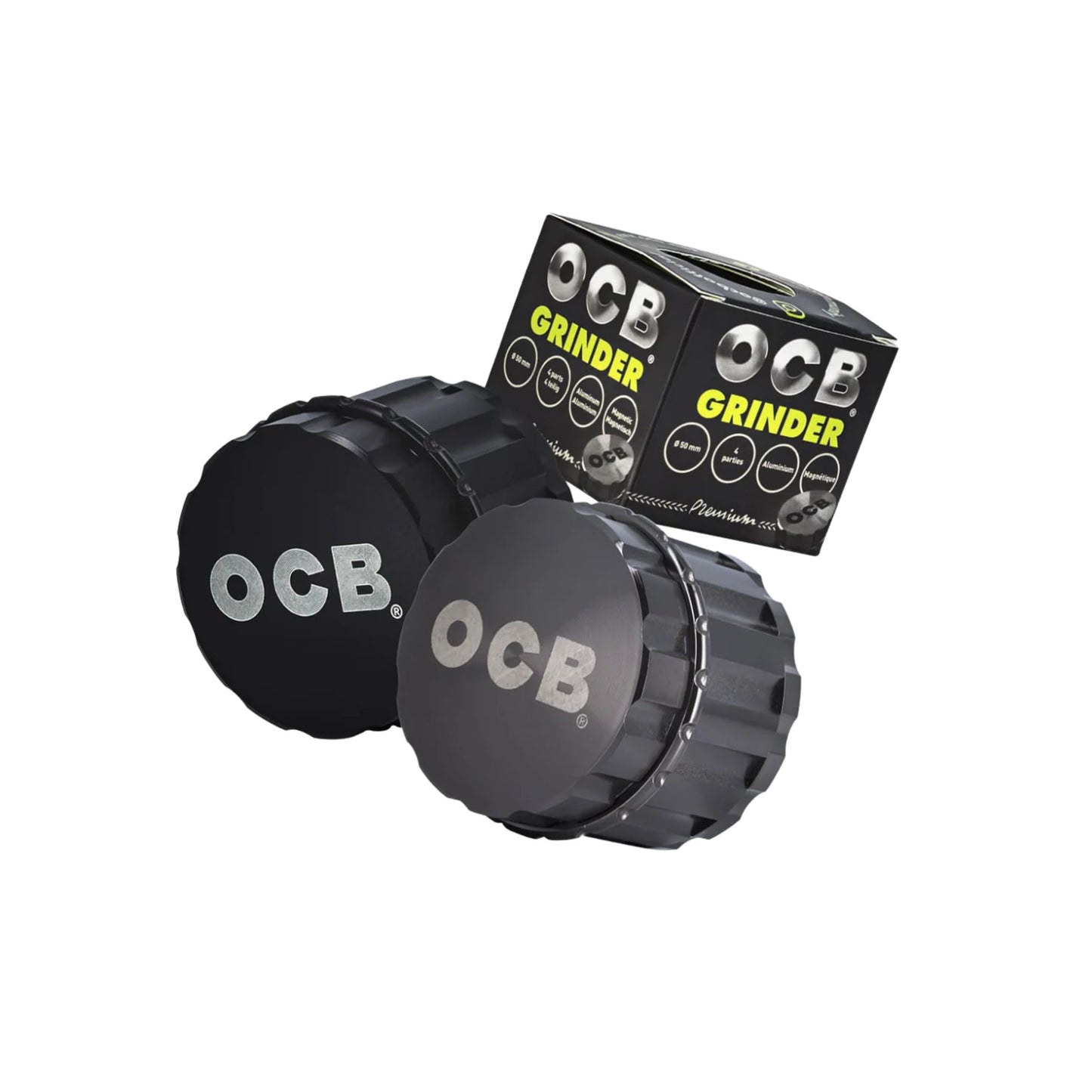 GRINDER | OCB PREMIUM GRINDER ALUMINIUM 4 LAYERS 50MM