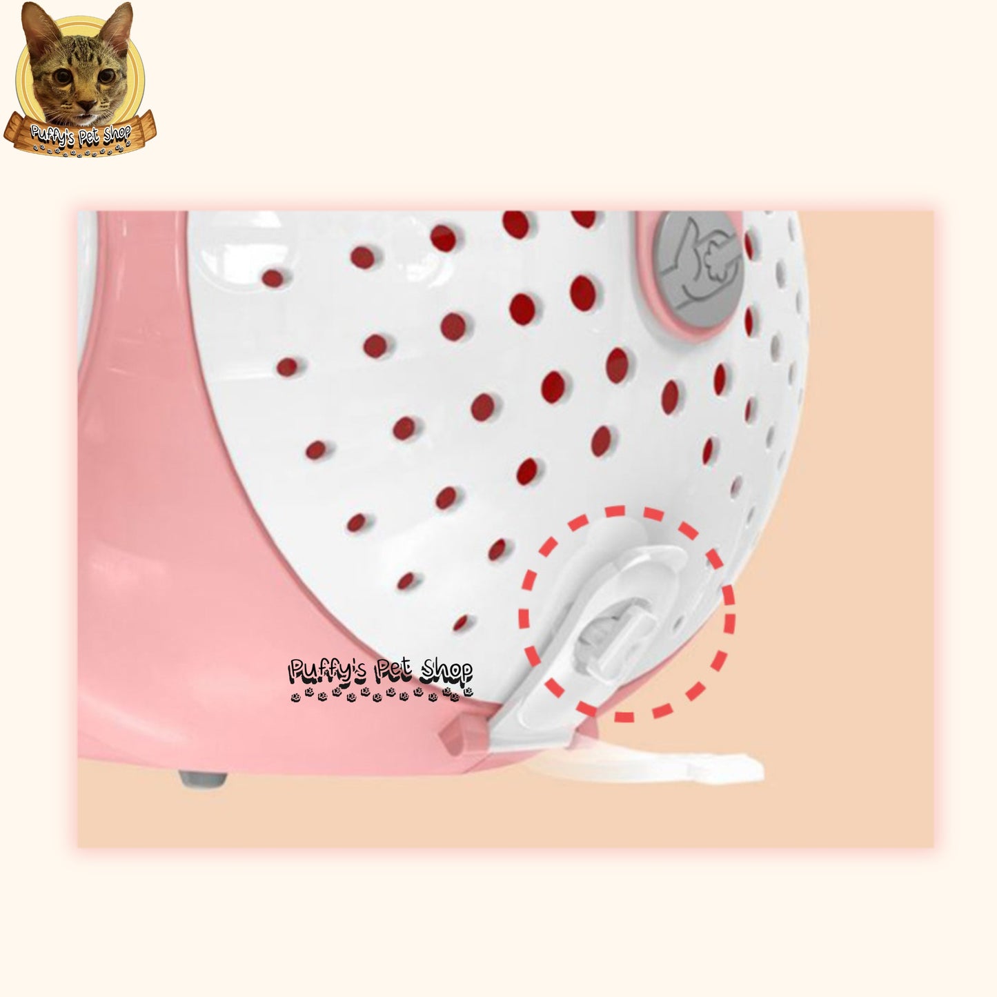 Puffy's Pet Shop | Submarine Cat Bag Honeycare Xiaomi กระเป๋าแมวทรงเรือดำน้ำ  ขนาด 48.5 x 23 x 31.5 ซม.